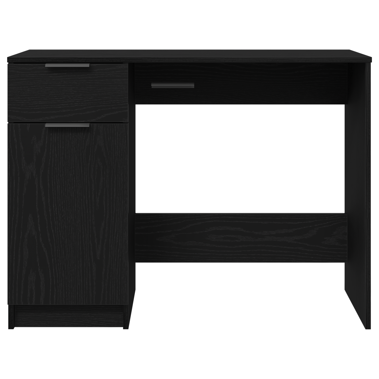 Black Oak Desk - 100x50x75 cm - Made of Engineered Wood - Image 6