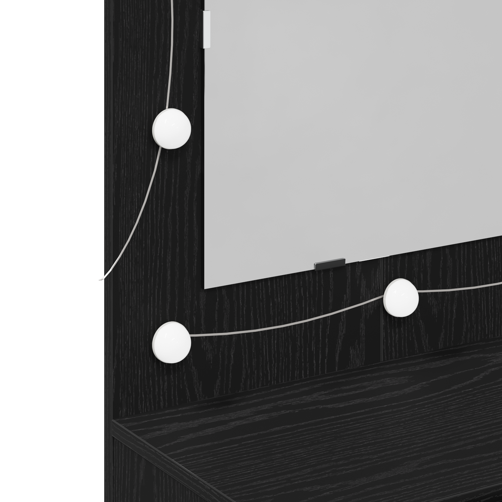 Mueble con Espejo LED Armario Maquillaje Tocador para Dormitorio Madera vidaXL - Imagen 140 de 143