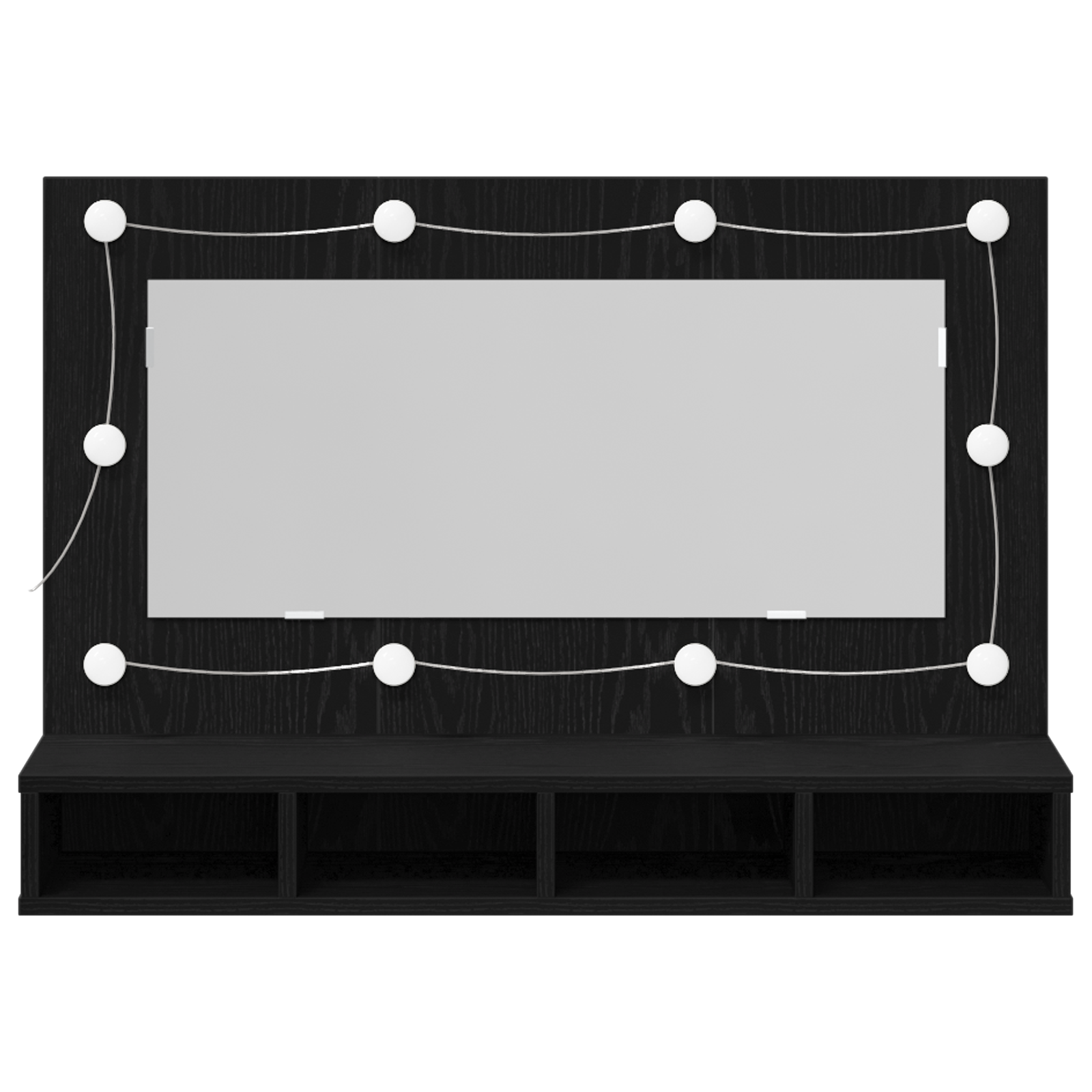 Mueble con Espejo LED Armario Maquillaje Tocador para Dormitorio Madera vidaXL - Imagen 137 de 143