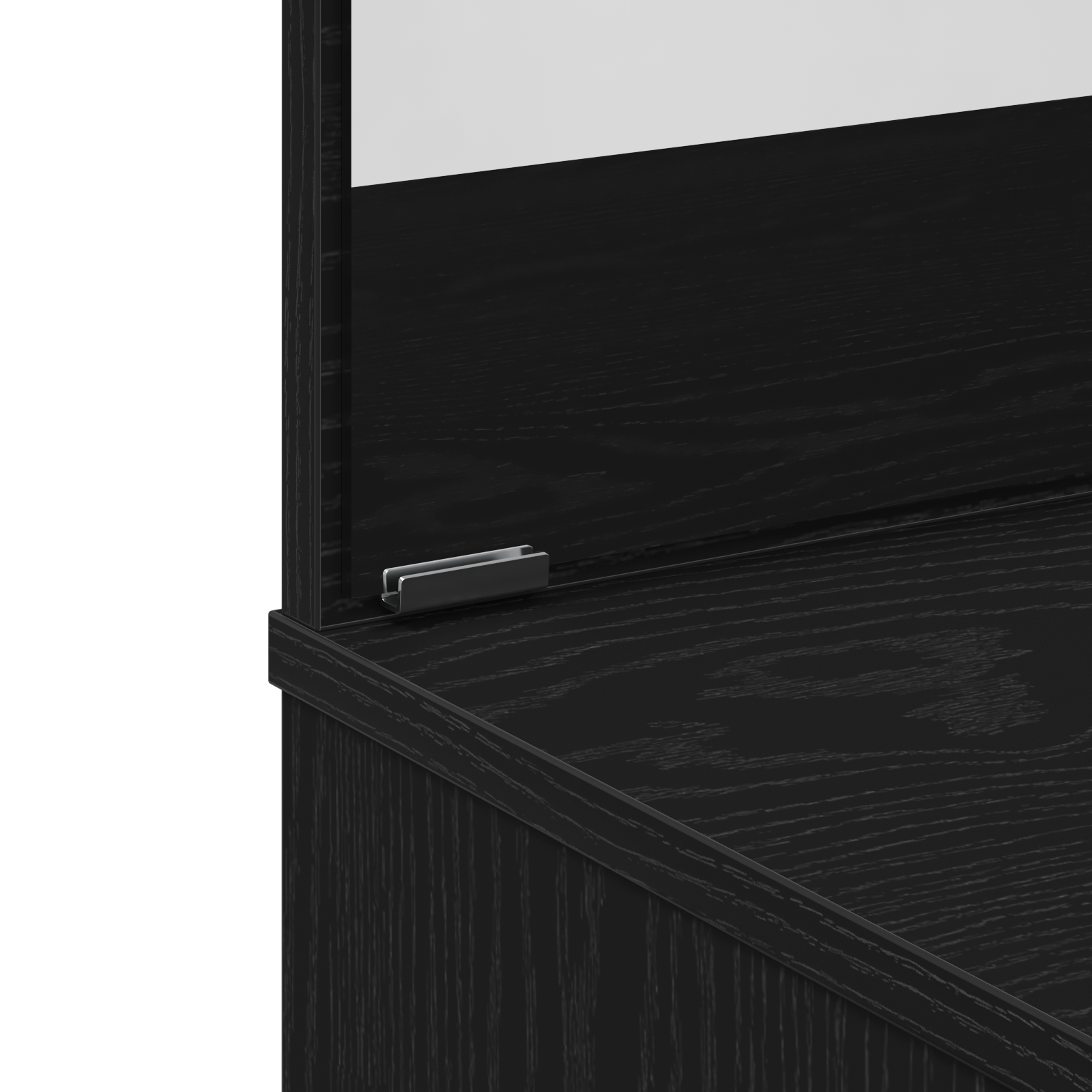 Black Oak Dressing Table with Mirror - 86.5 x 35 x 136 cm - Image 9