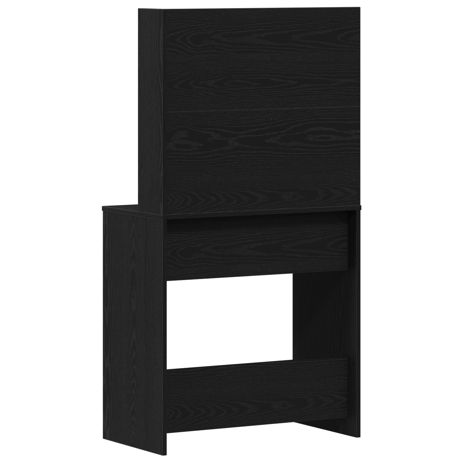 LED Dressing Table in Black Oak - 74.5x40x141 cm, Made with Engineered Wood - Image 6