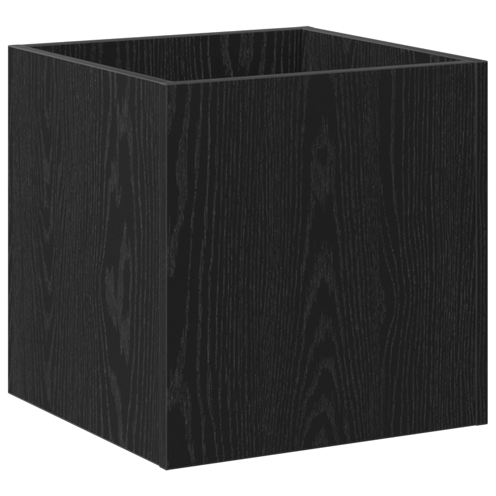 Planter Box Black Oak 40x40x40 cm Engineered Wood - Image 2