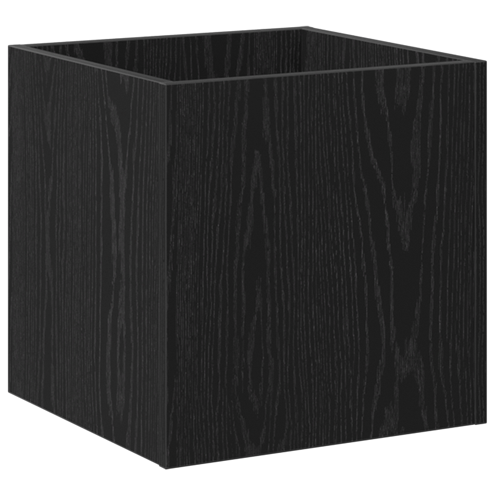 Planter Box Black Oak 40x40x40 cm Engineered Wood - Image 5