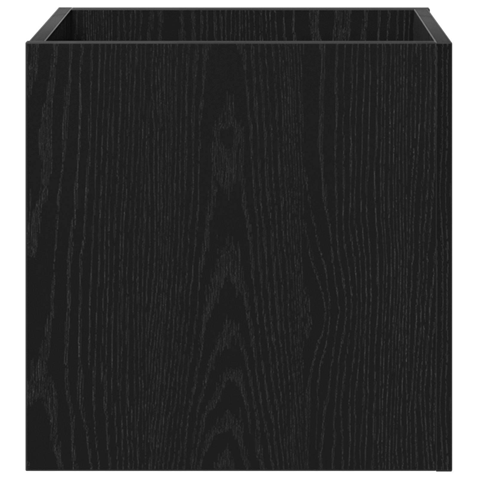 Planter Box Black Oak 40x40x40 cm Engineered Wood - Image 6