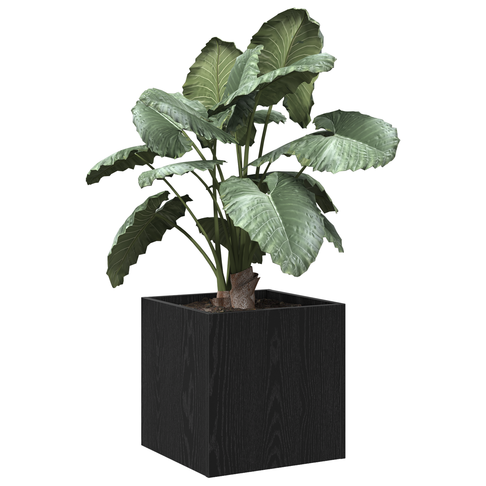 Planter Box Black Oak 40x40x40 cm Engineered Wood - Image 3