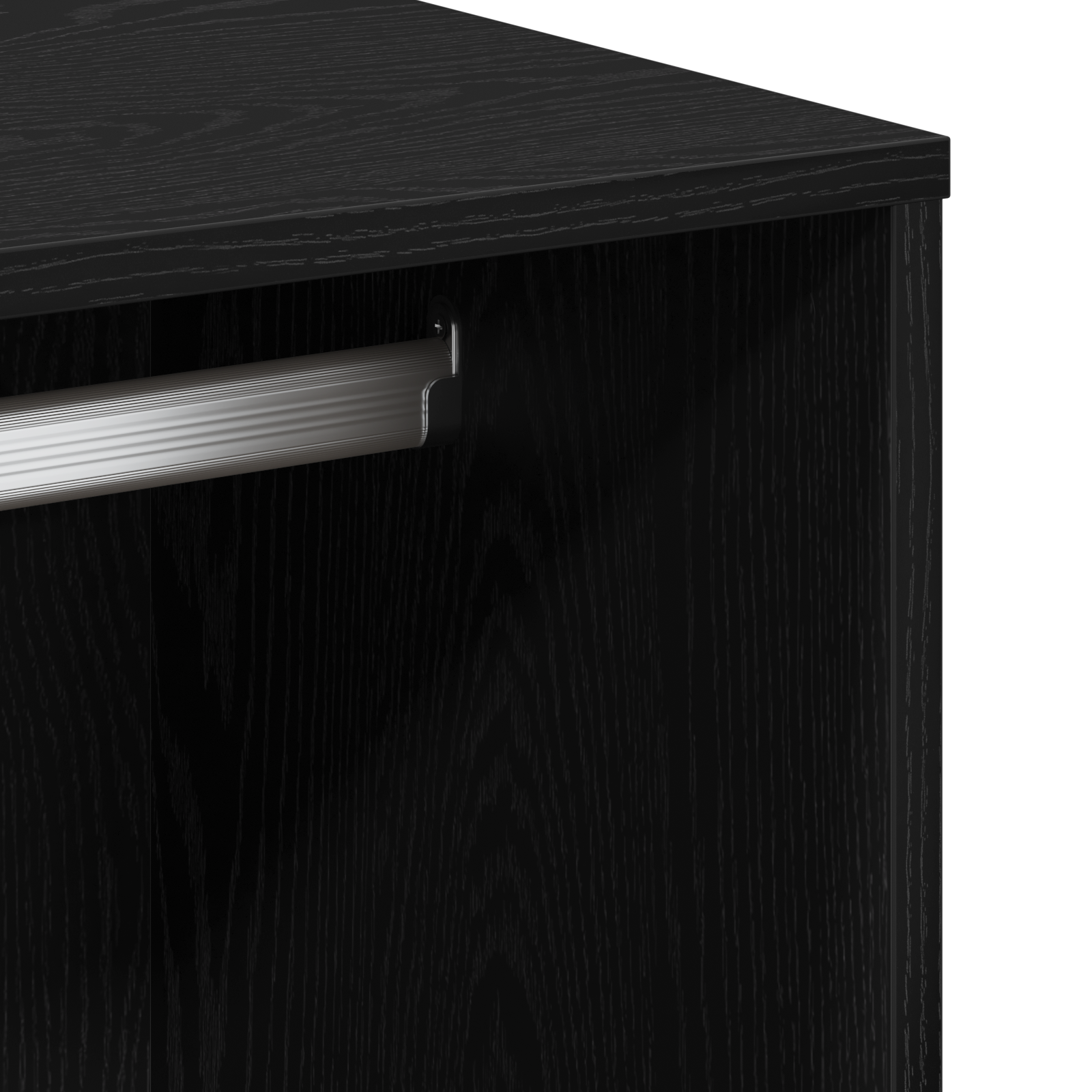 Black Oak Cosmetic Cabinet 80x40x75 cm Made from Engineered Wood - Image 9