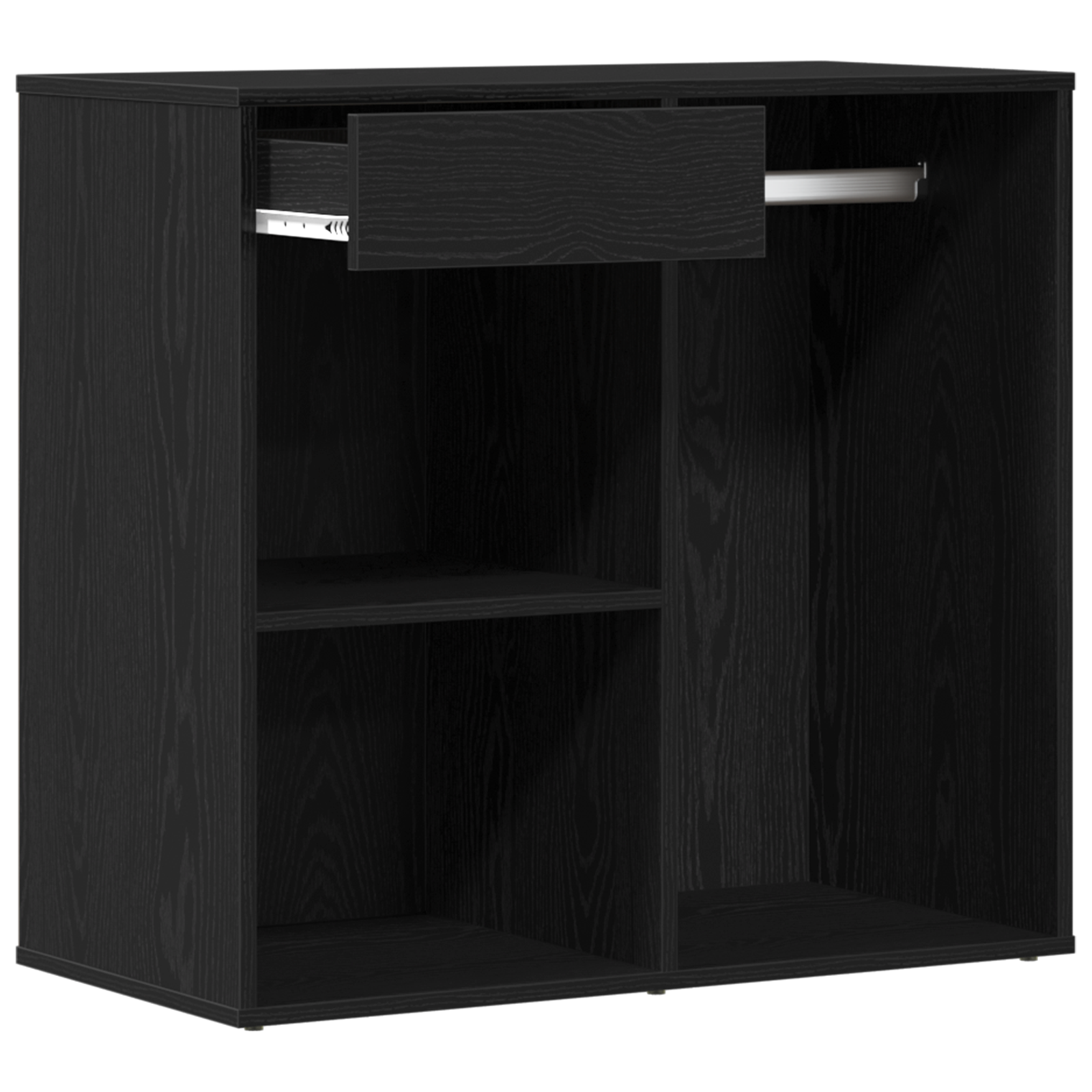 Black Oak Cosmetic Cabinet 80x40x75 cm Made from Engineered Wood - Image 5