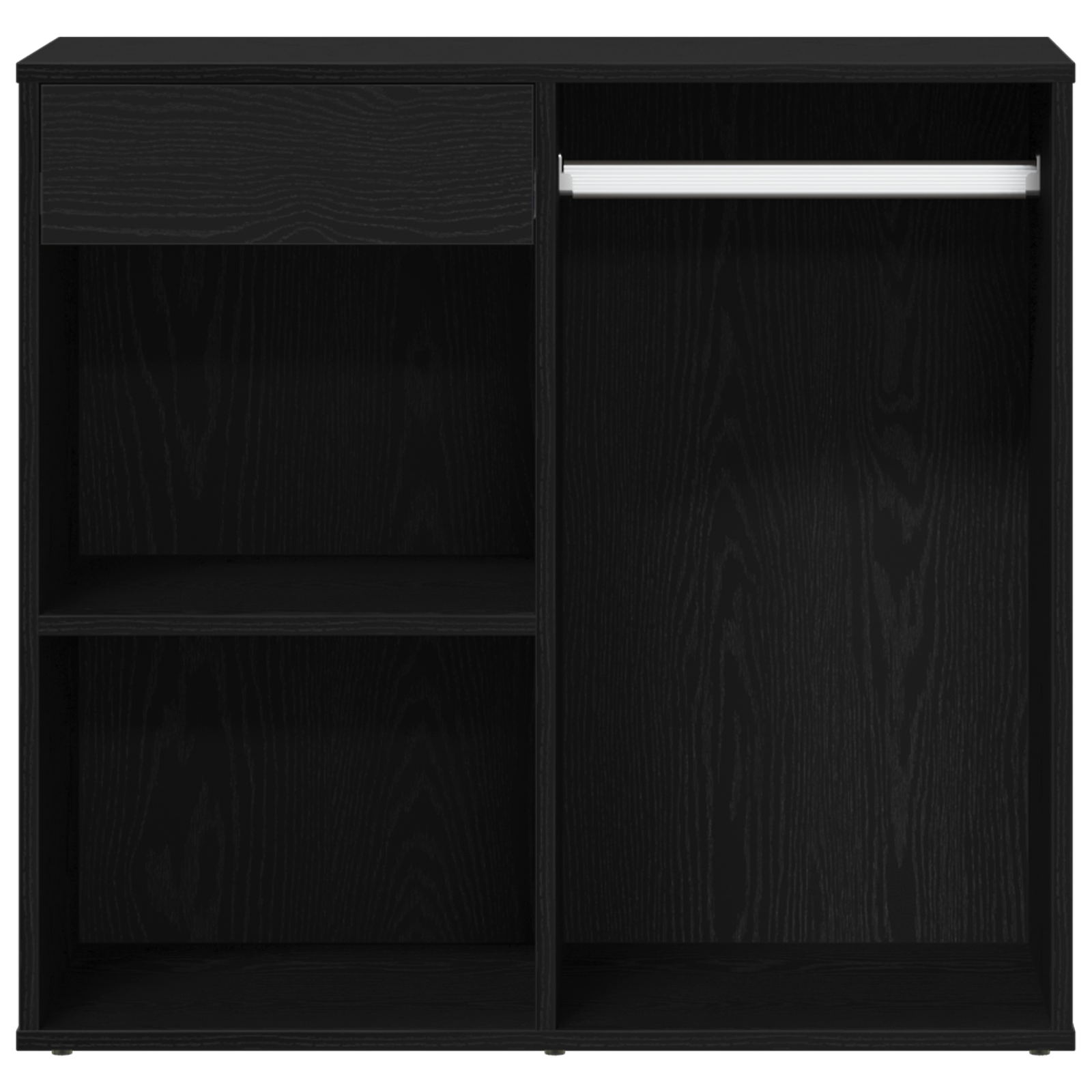 Black Oak Cosmetic Cabinet 80x40x75 cm Made from Engineered Wood - Image 7