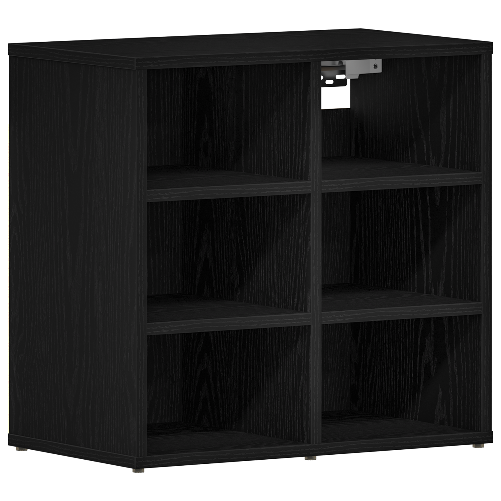 Shoe Cabinet Black Oak 52.5x30x50 cm - Image 2