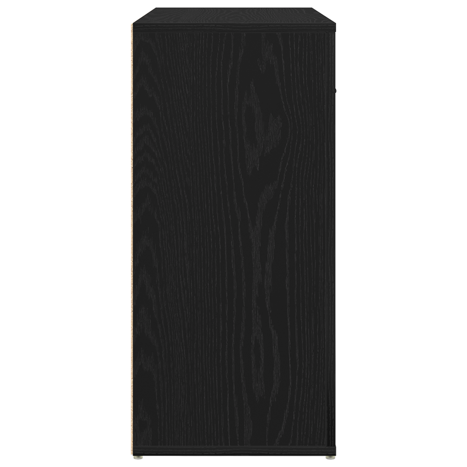 Sideboard Black Oak 80x33x70 cm Engineered Wood - Image 7
