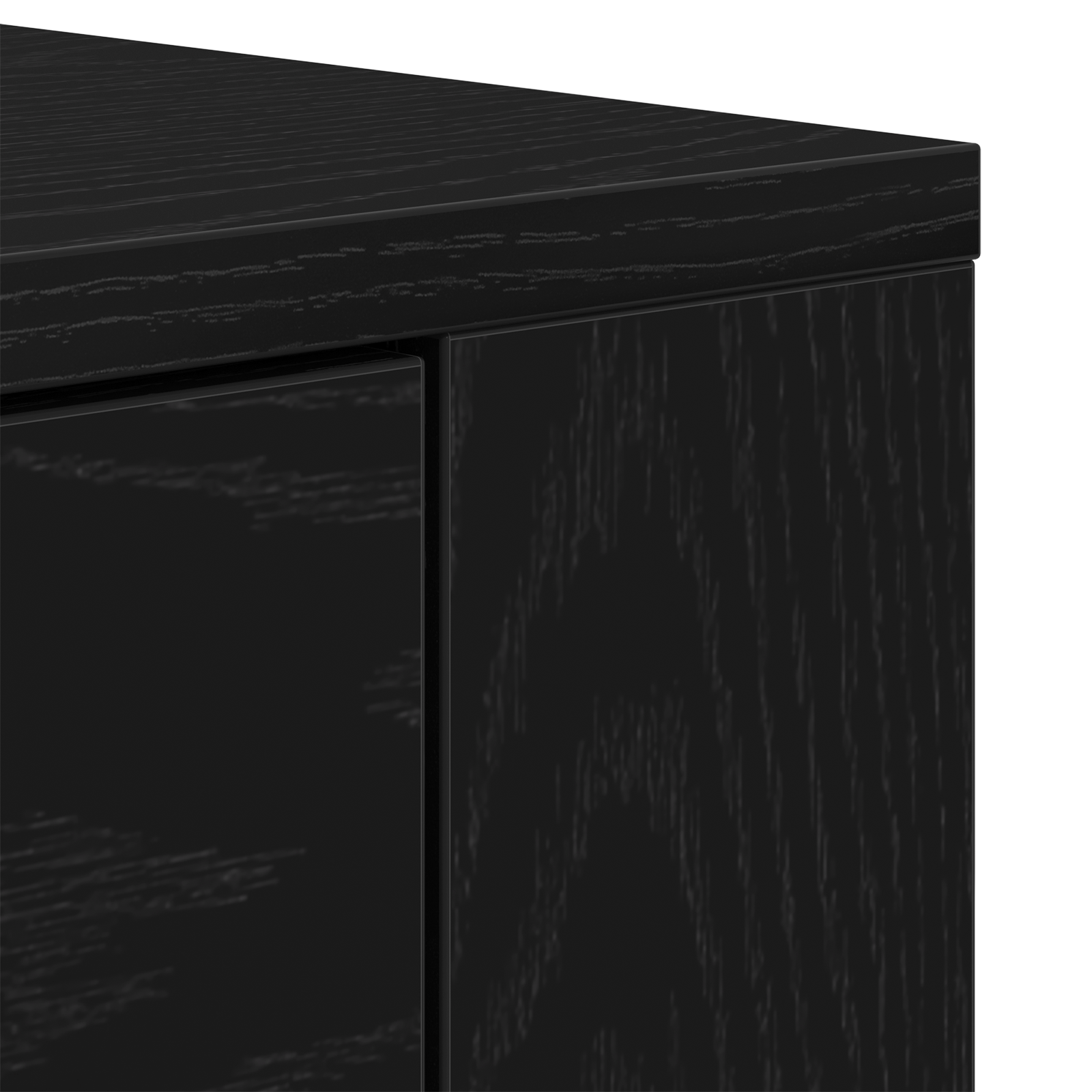 Sideboard Black Oak 33x80x70 cm Engineered Wood - Image 9