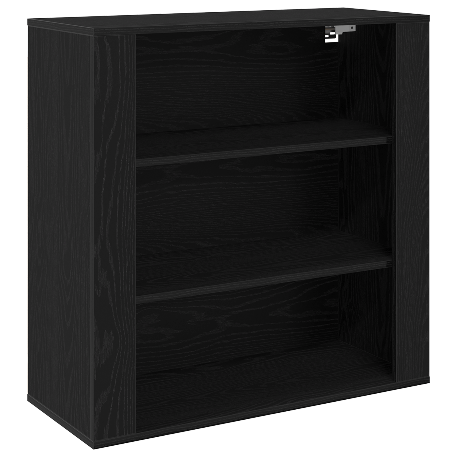Wall Cabinet Black Oak 80x33x80 cm Engineered Wood - Image 2