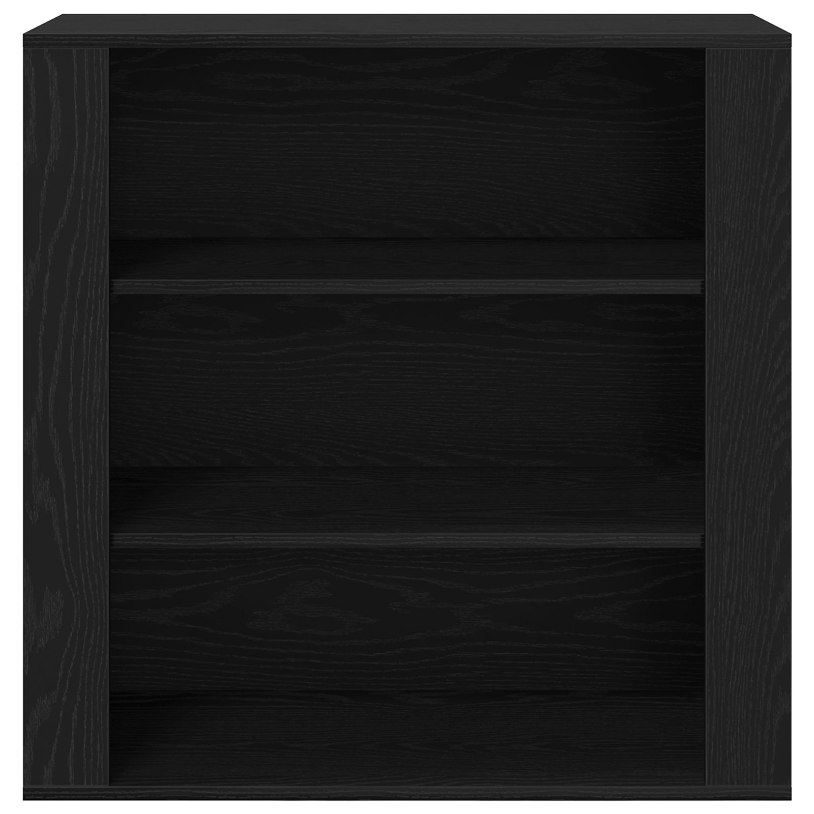 Wall Cabinet Black Oak 80x33x80 cm Engineered Wood - Image 6
