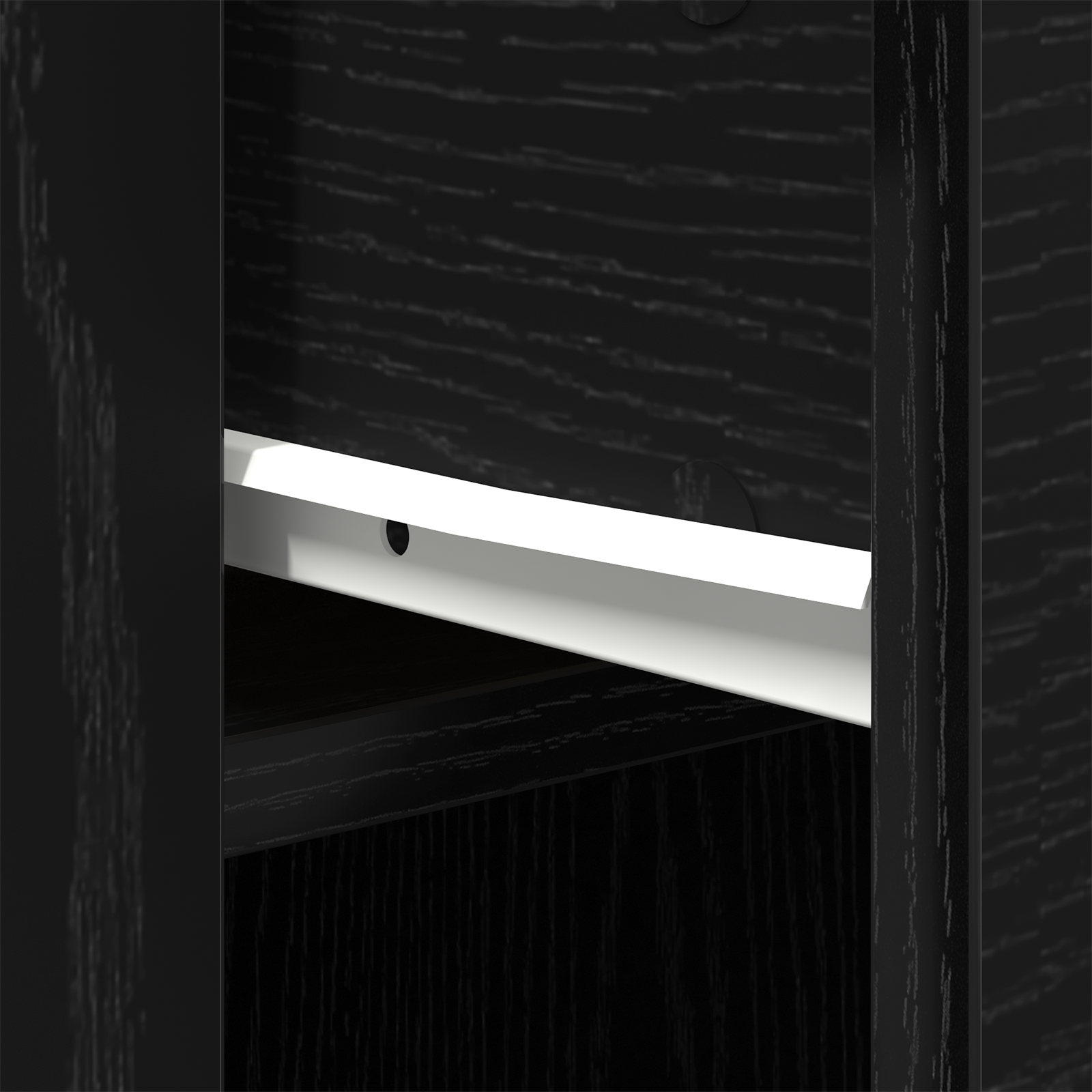 Desk Black Oak 100x49x75 cm Engineered Wood - Image 9