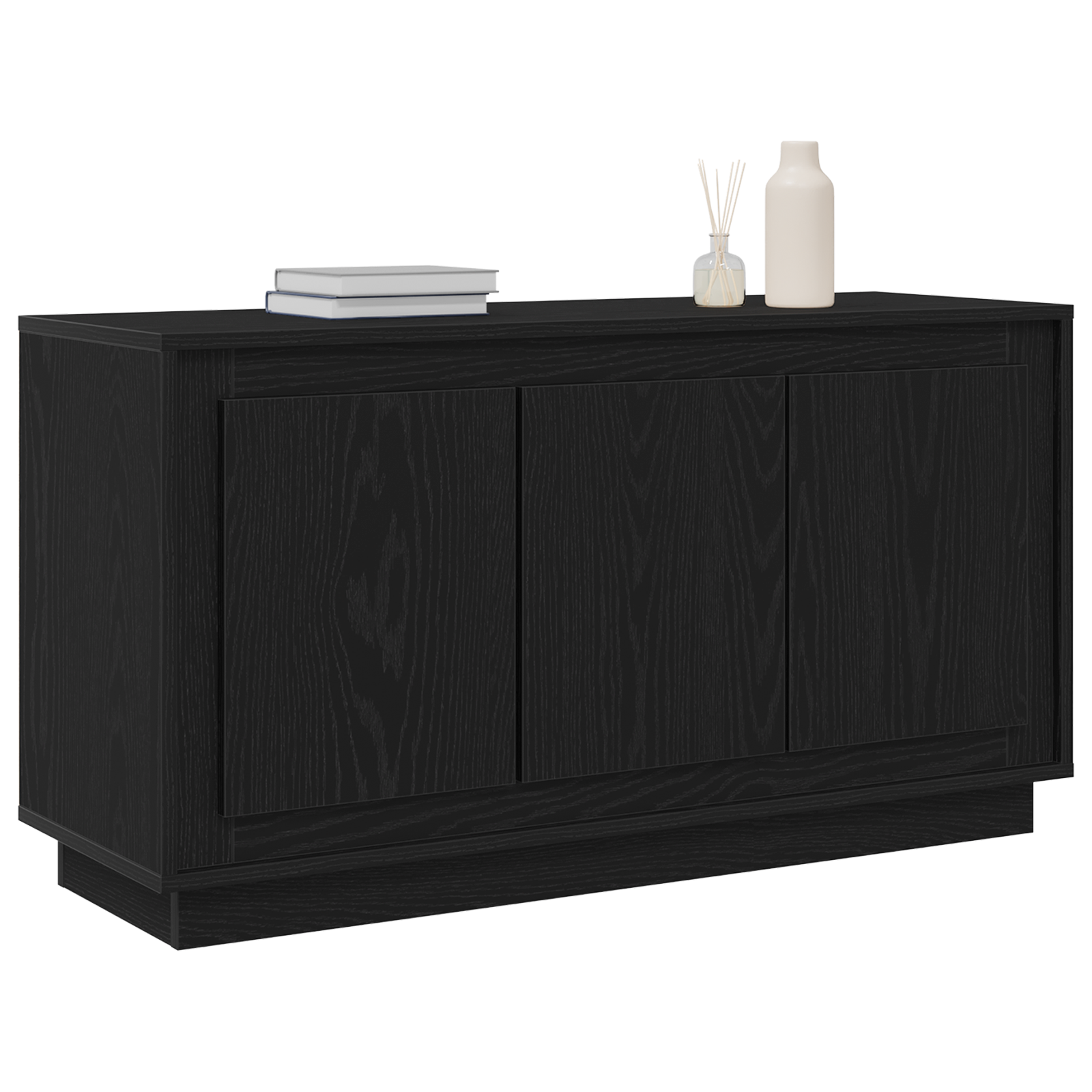 Sideboard Black Oak 102x35x55 cm Engineered Wood - Image 3
