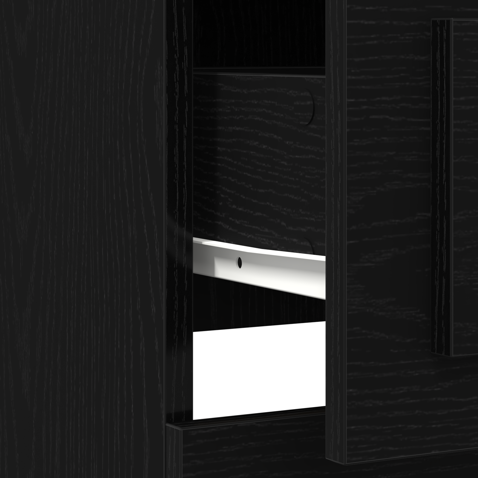Highboard Black Oak 36x35,5x103,5 cm Engineered Wood - Image 10