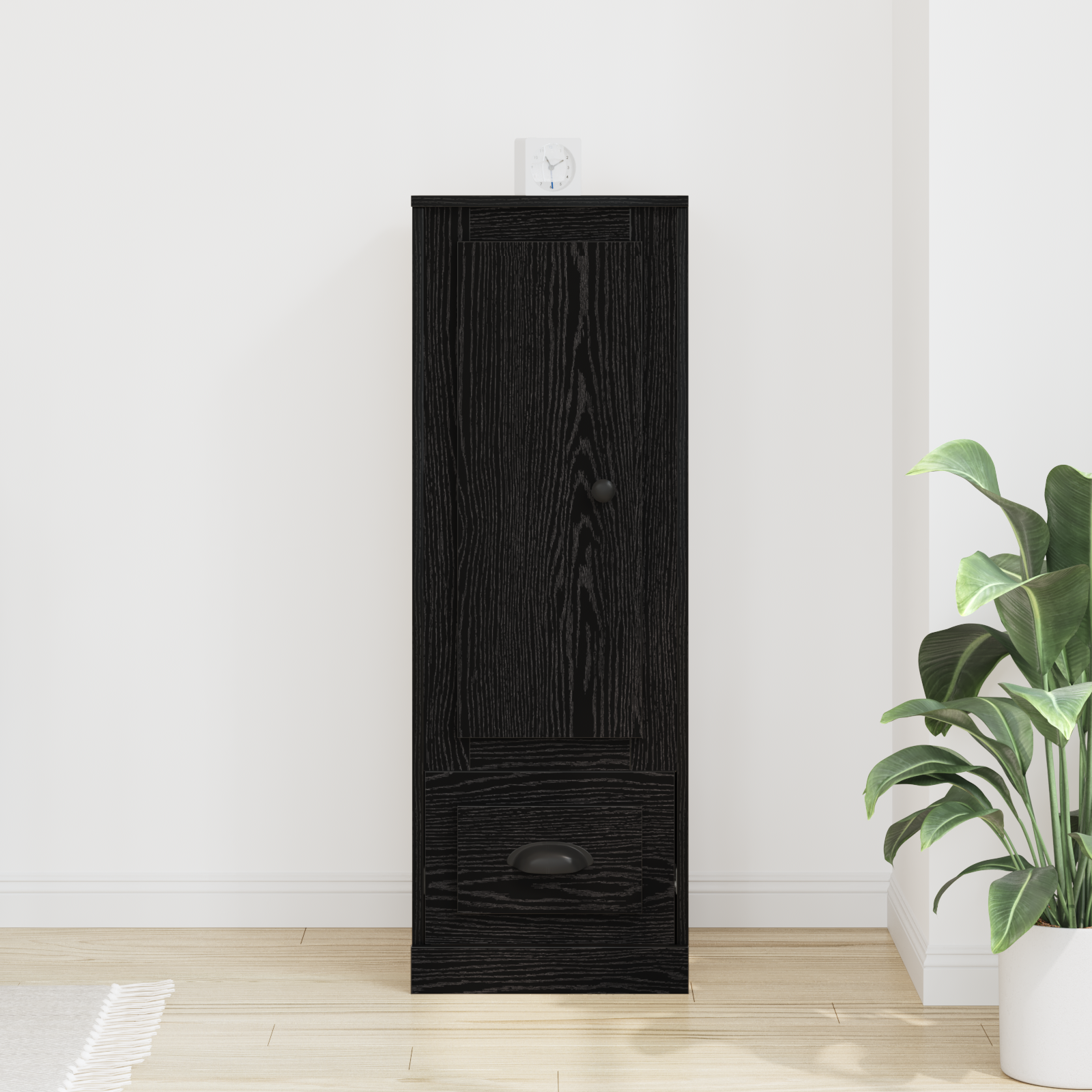 Highboard Black Oak 36x35,5x103,5 cm Engineered Wood - Image 4
