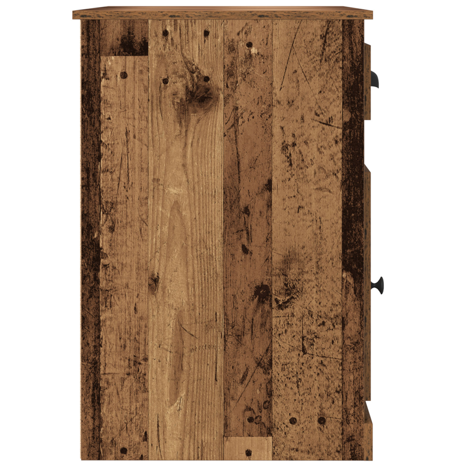 Desk with Storage Old Wood 50x115x75 cm Engineered Wood - Image 8