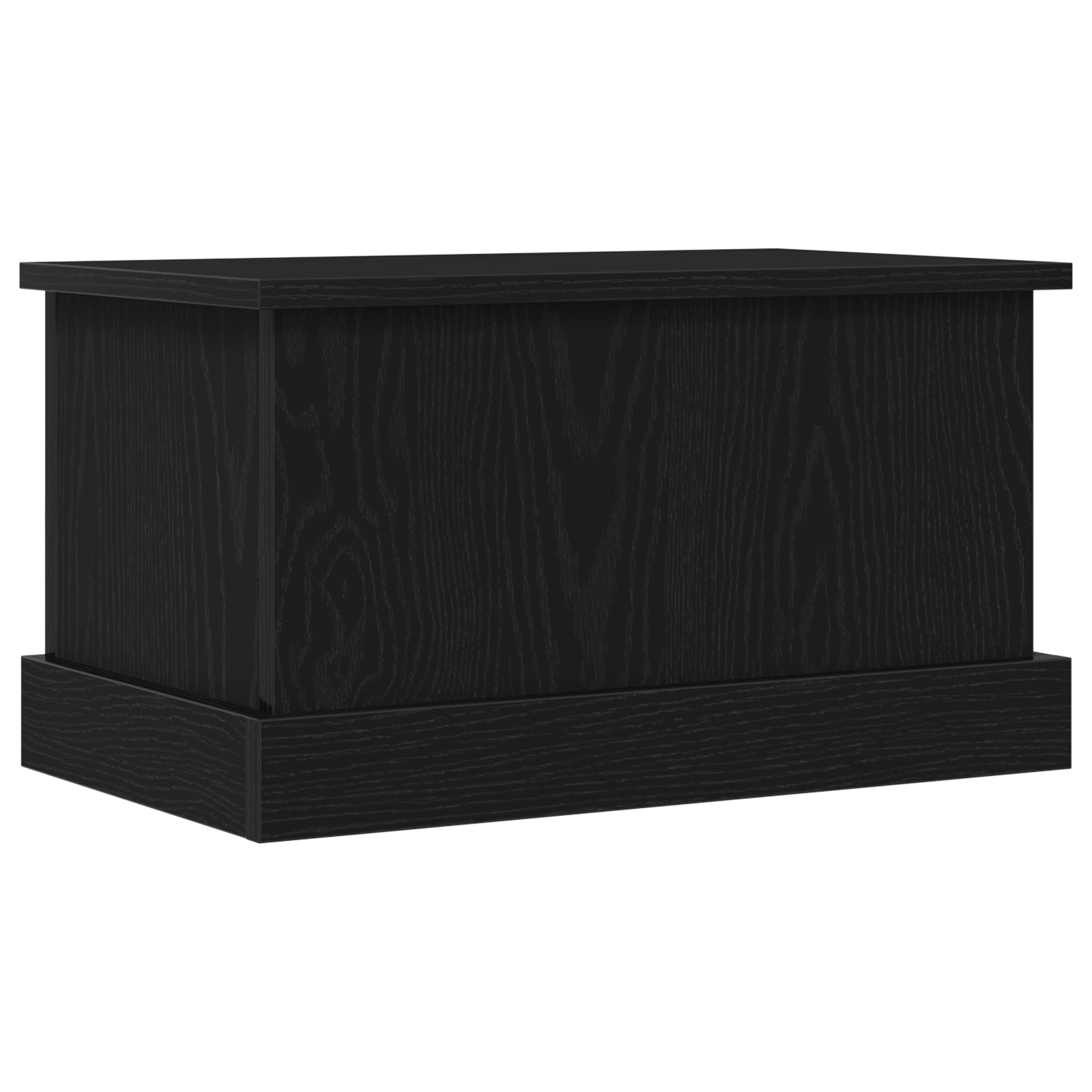 Storage Box Black Oak 50x30x28 cm Engineered Wood - Image 2