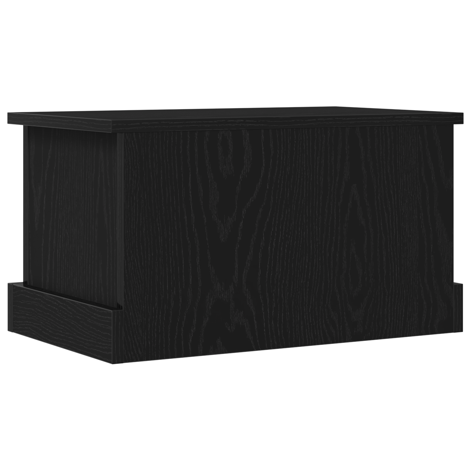 Storage Box Black Oak 50x30x28 cm Engineered Wood - Image 6