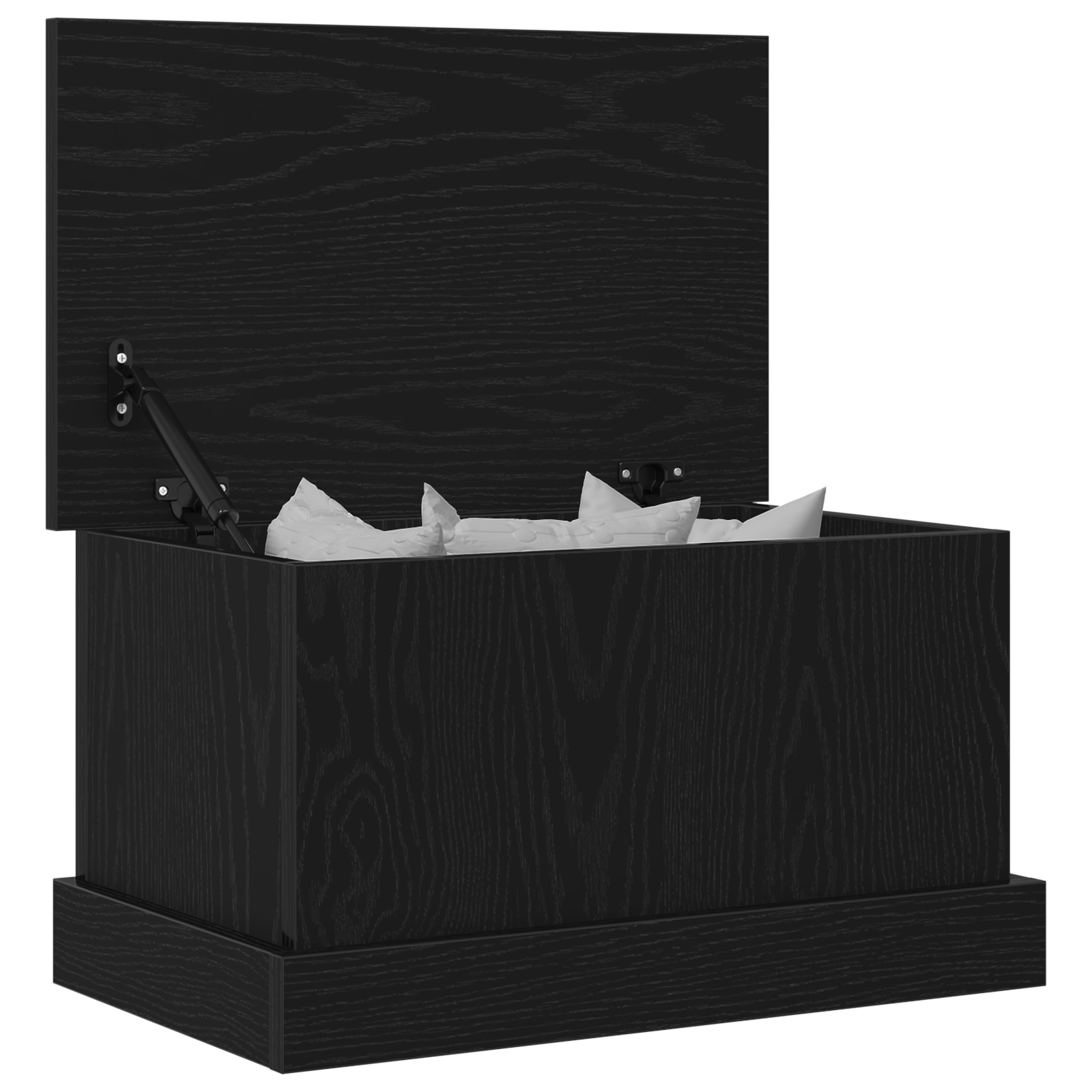 Storage Box Black Oak 50x30x28 cm Engineered Wood - Image 3