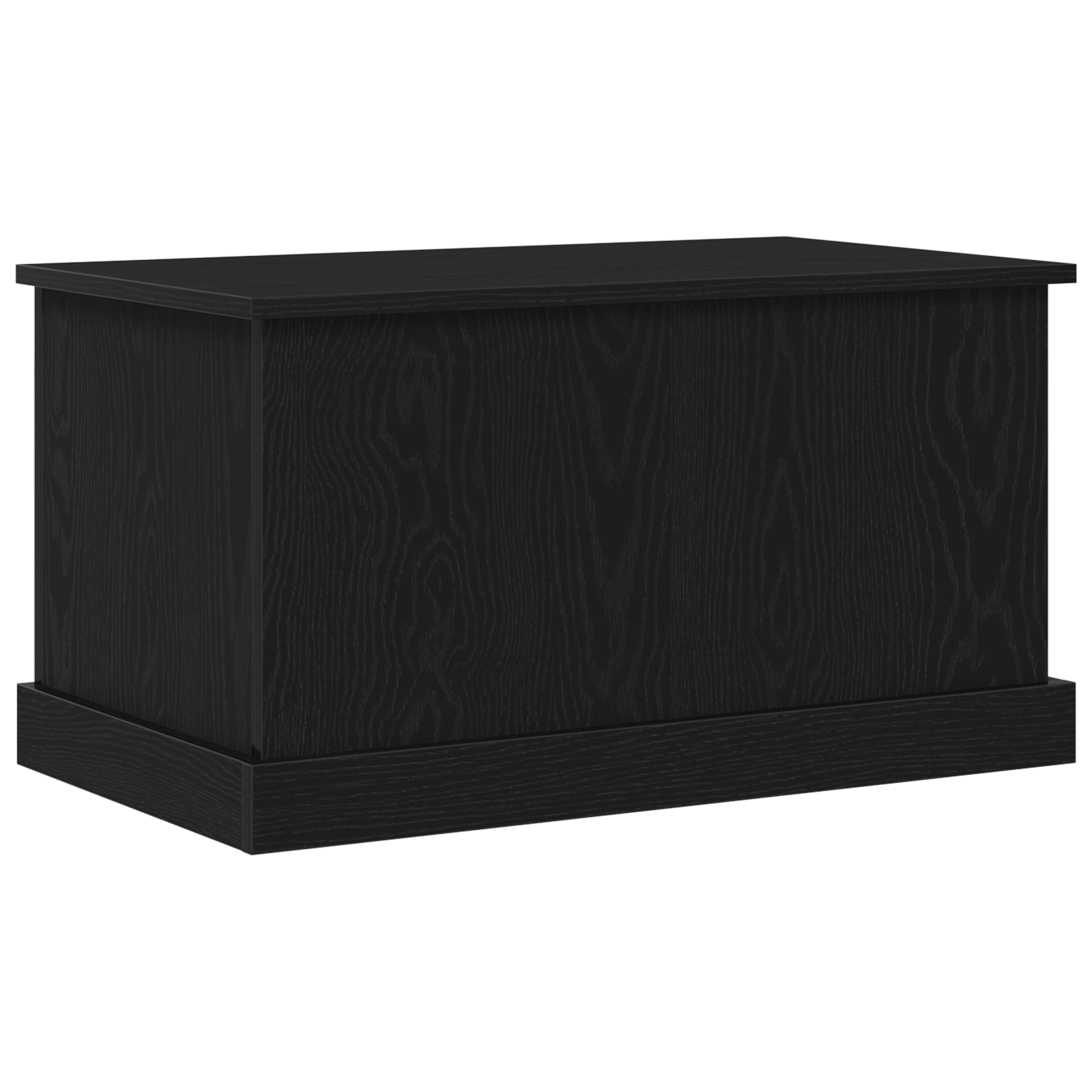 Storage Box Black Oak 70x40x38 cm Engineered Wood - Image 2