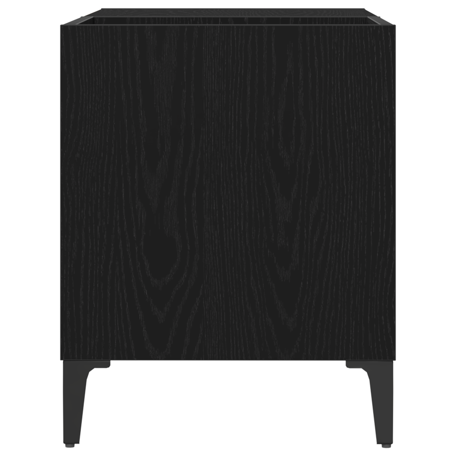 Record Cabinet Black Oak 84,5x38x48 cm Engineered Wood - Image 6