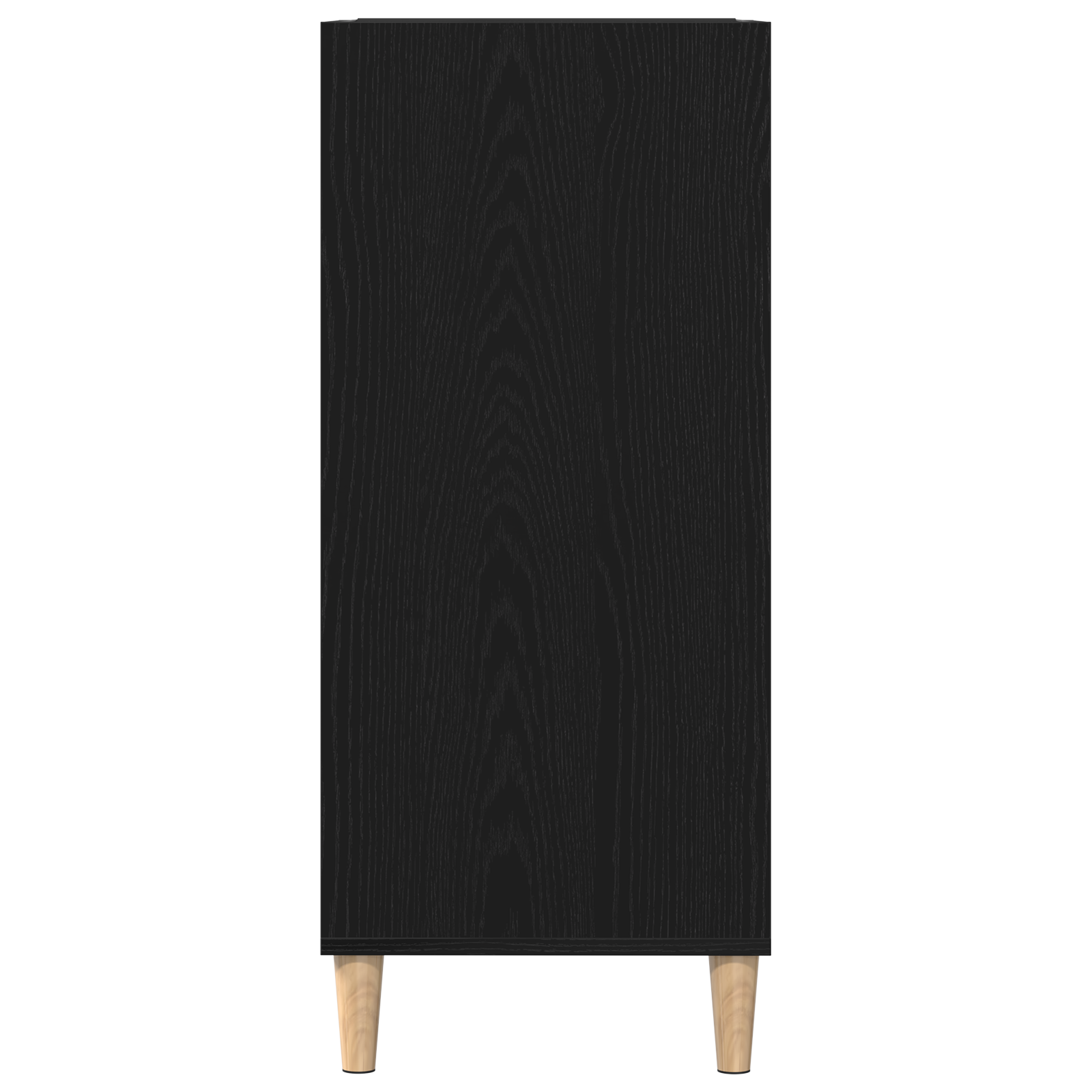 Record Cabinet Black Oak 84,5x38x89 cm Engineered Wood - Image 4