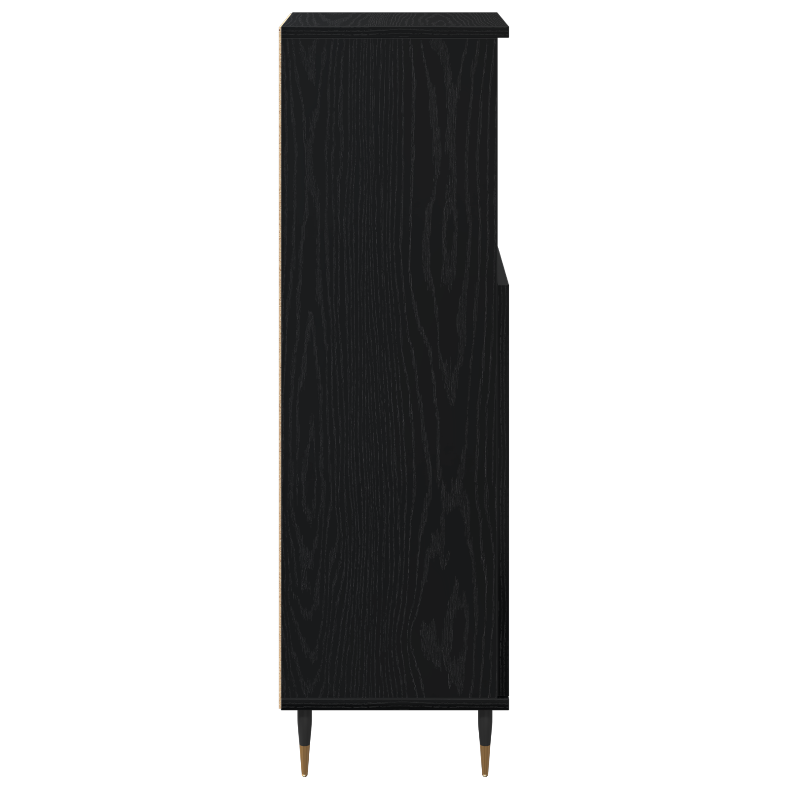 Bathroom Cabinet Black Oak 30x30x100 cm Engineered Wood - Image 8