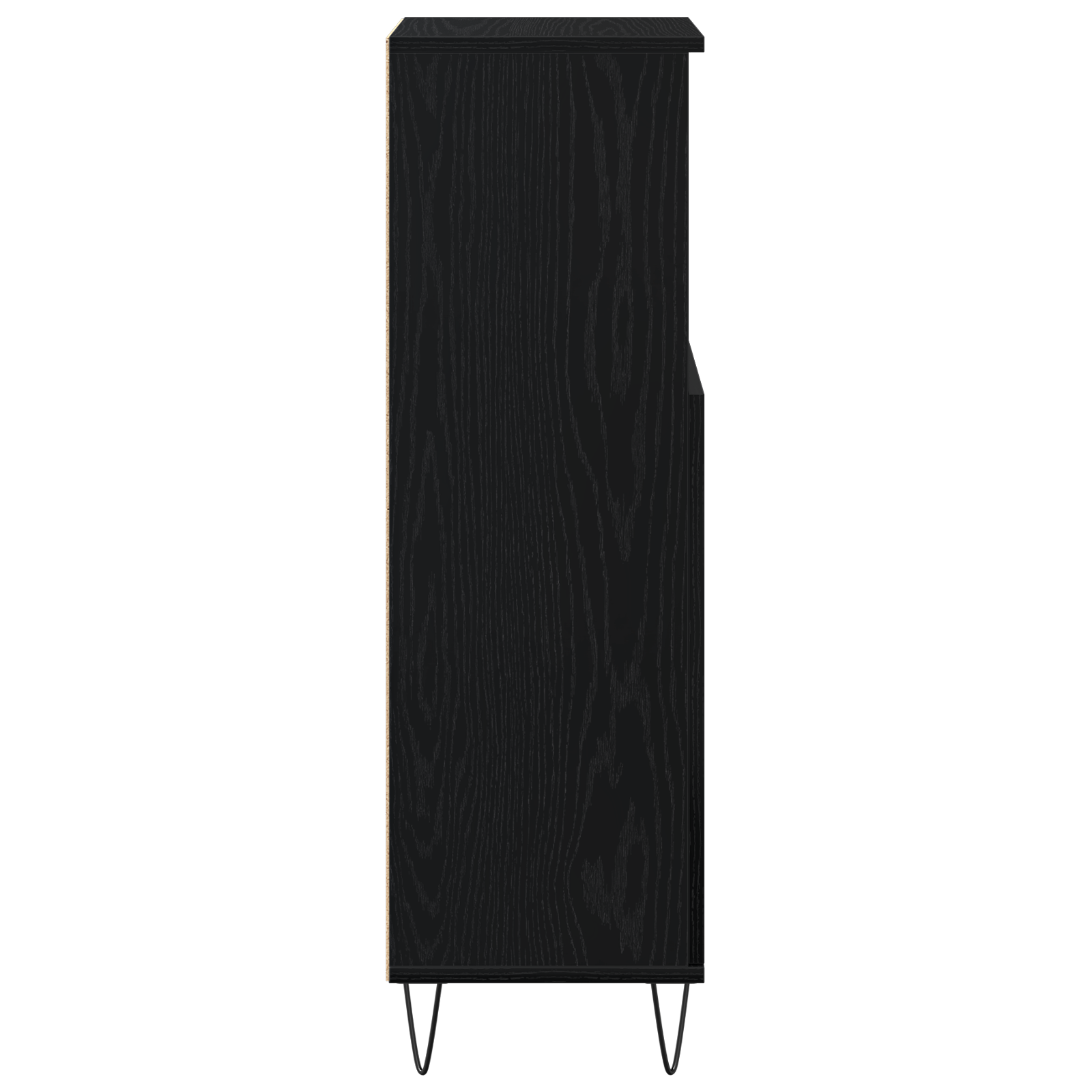 Bathroom Cabinet Black Oak 30x30x100 cm Engineered Wood - Image 8