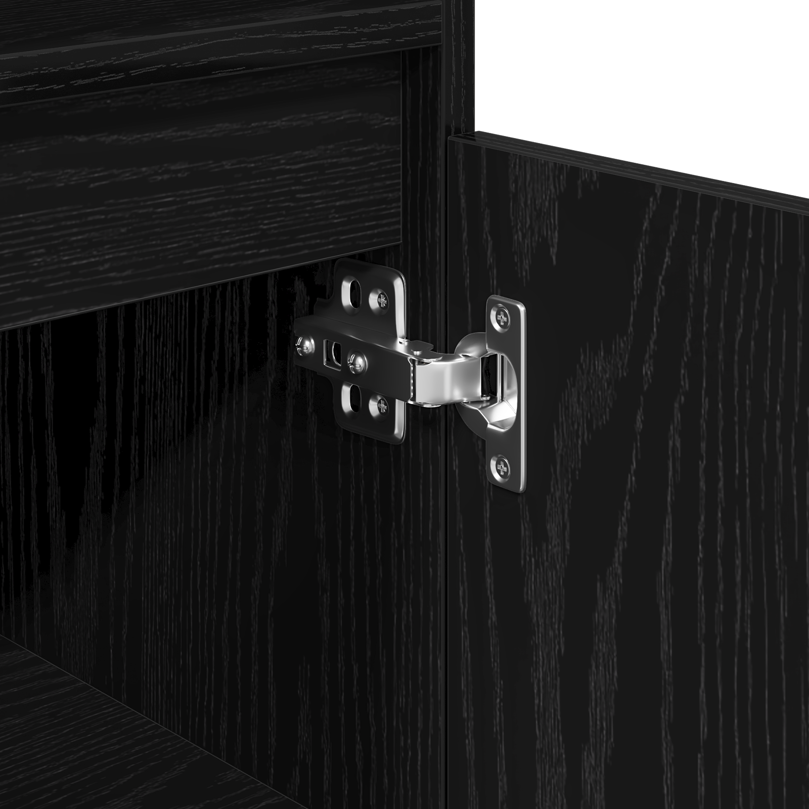 Bathroom Cabinet Black Oak 30x30x100 cm Engineered Wood - Image 9
