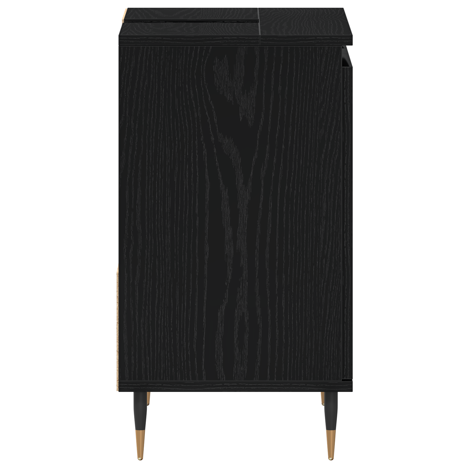 Bathroom Sink Cabinet Black Oak 65x33x60 cm Engineered Wood - Image 7