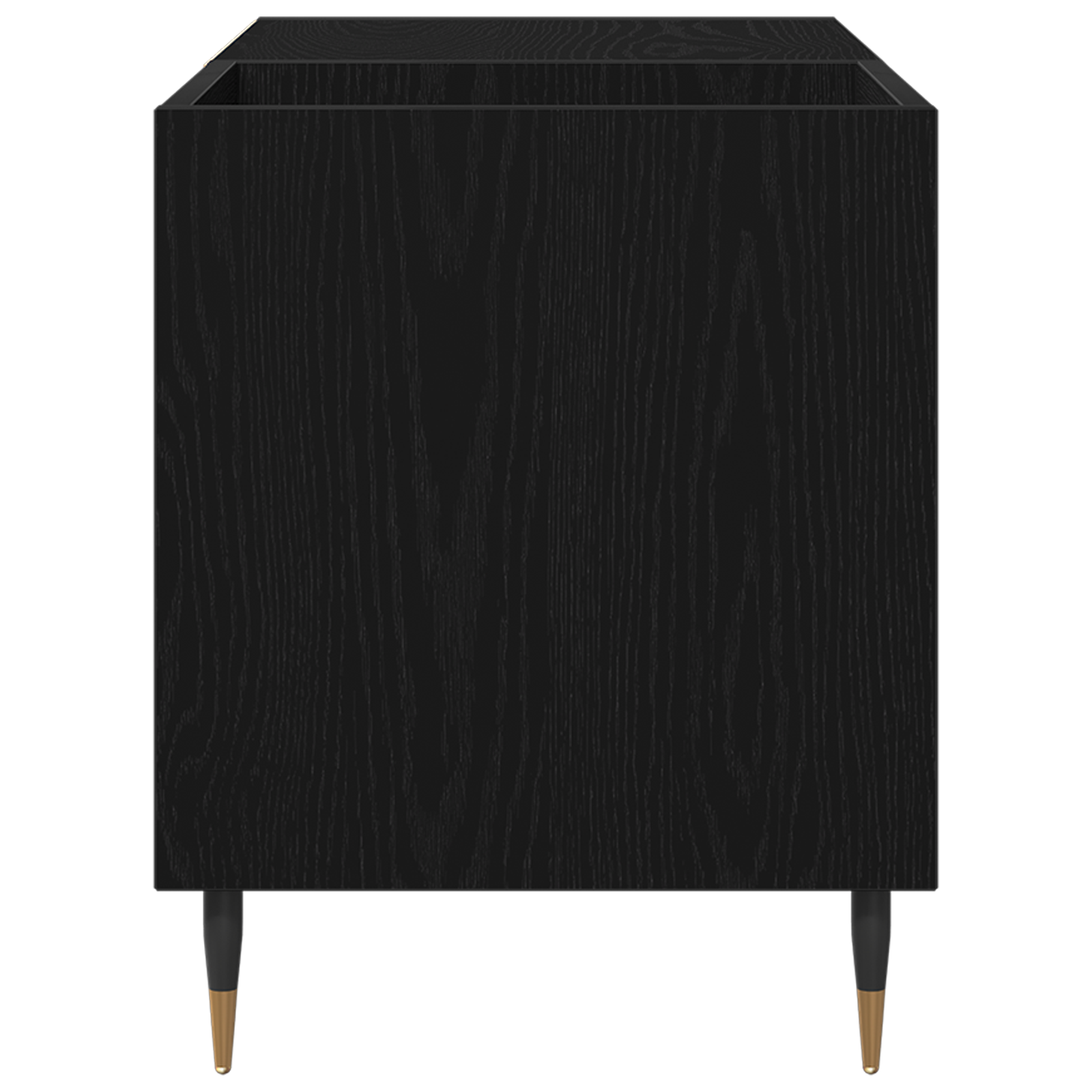 Record Cabinet Black Oak 84,5x38x48 cm Engineered Wood - Image 7