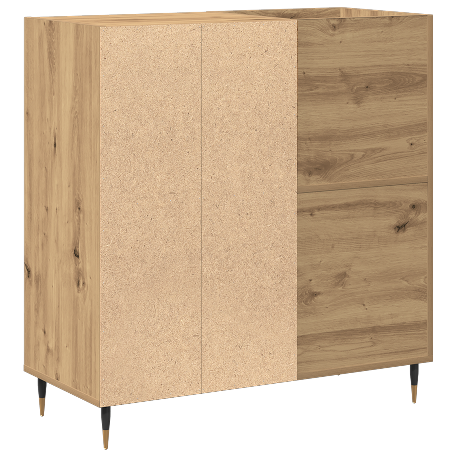 Record Cabinet Old Wood 84,5x38x89 cm Engineered Wood - Image 5