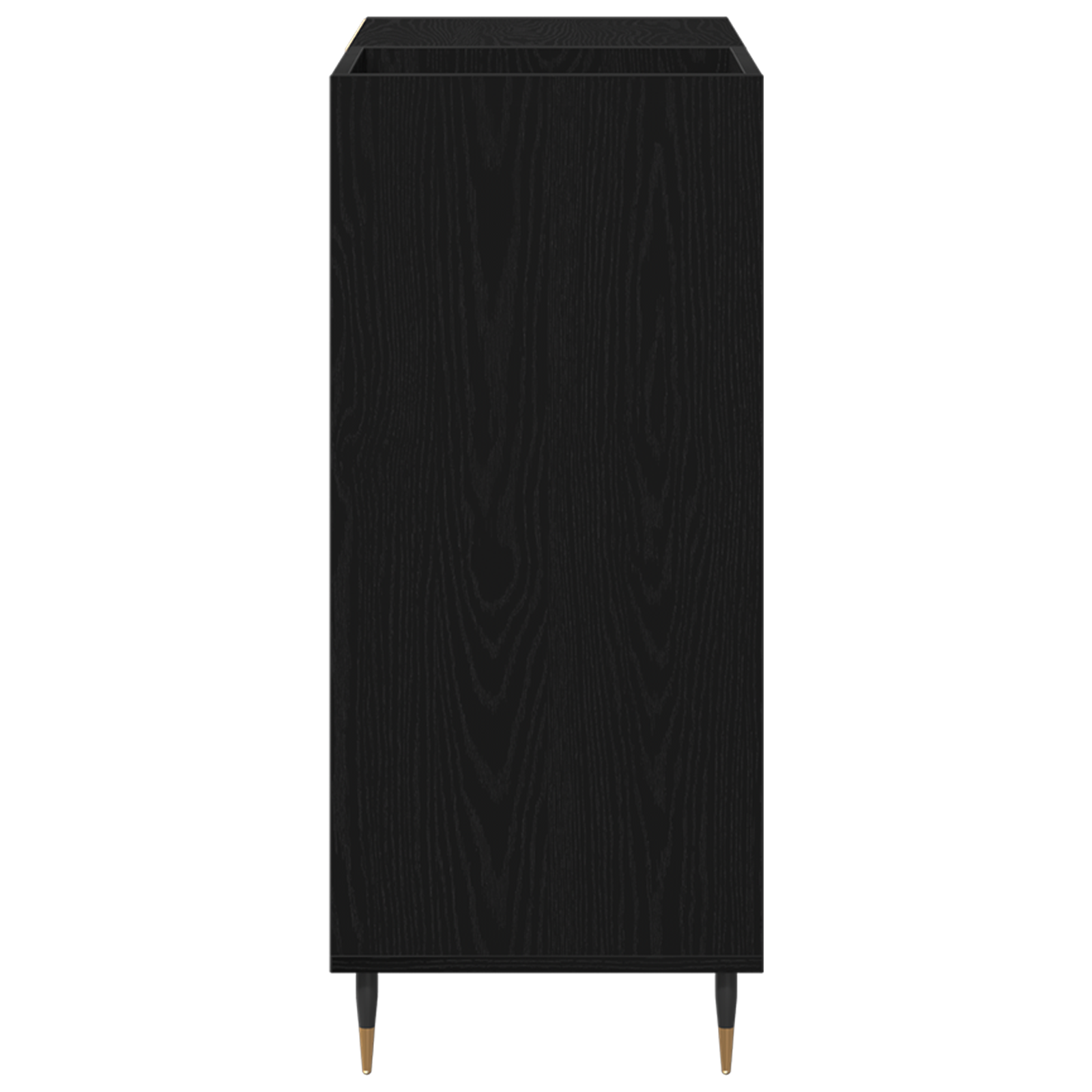 Record Cabinet Black Oak 84,5x38x89 cm Engineered Wood - Image 7