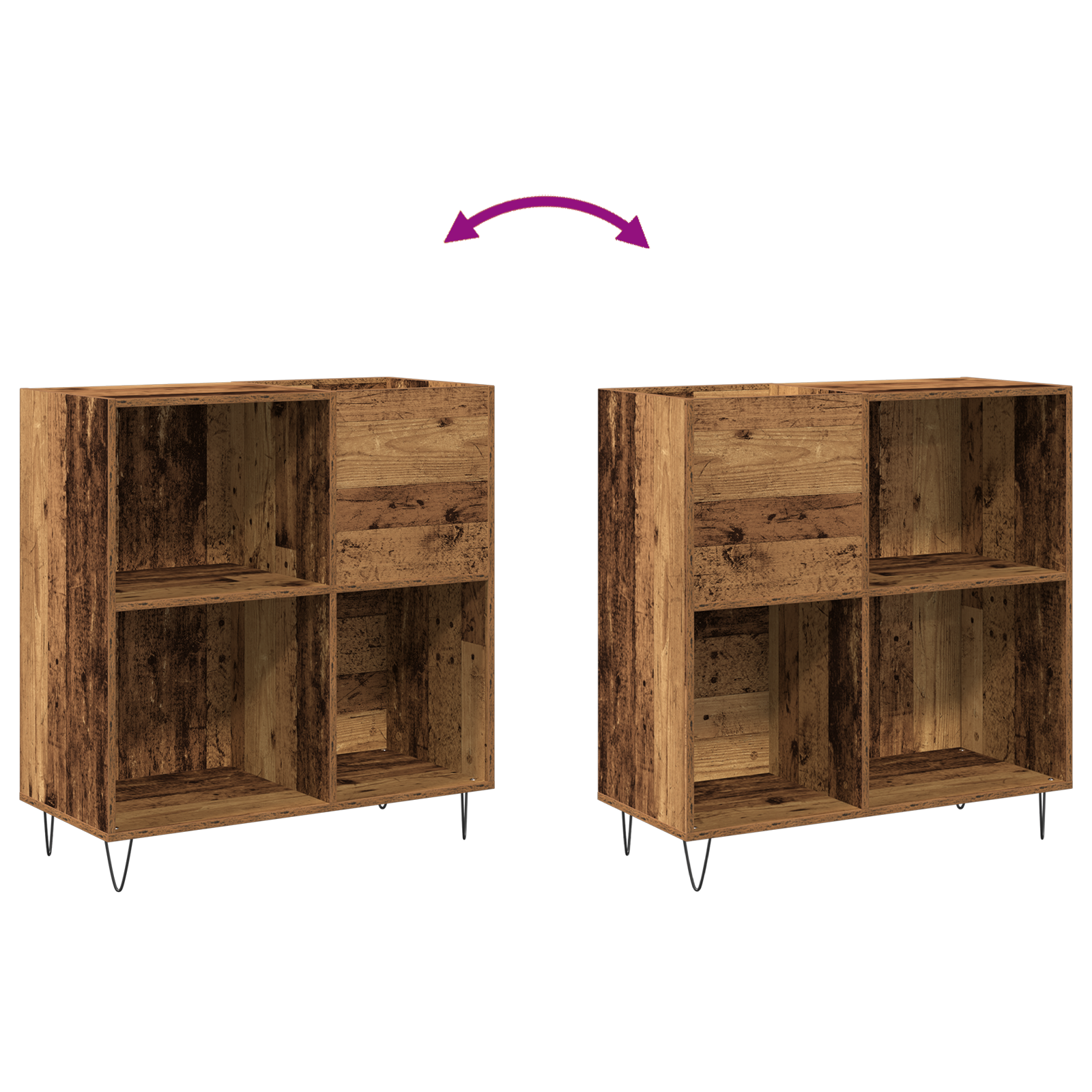 Media Cabinet Artisan Oak 84.5x38x90 cm Engineered Wood - Image 9