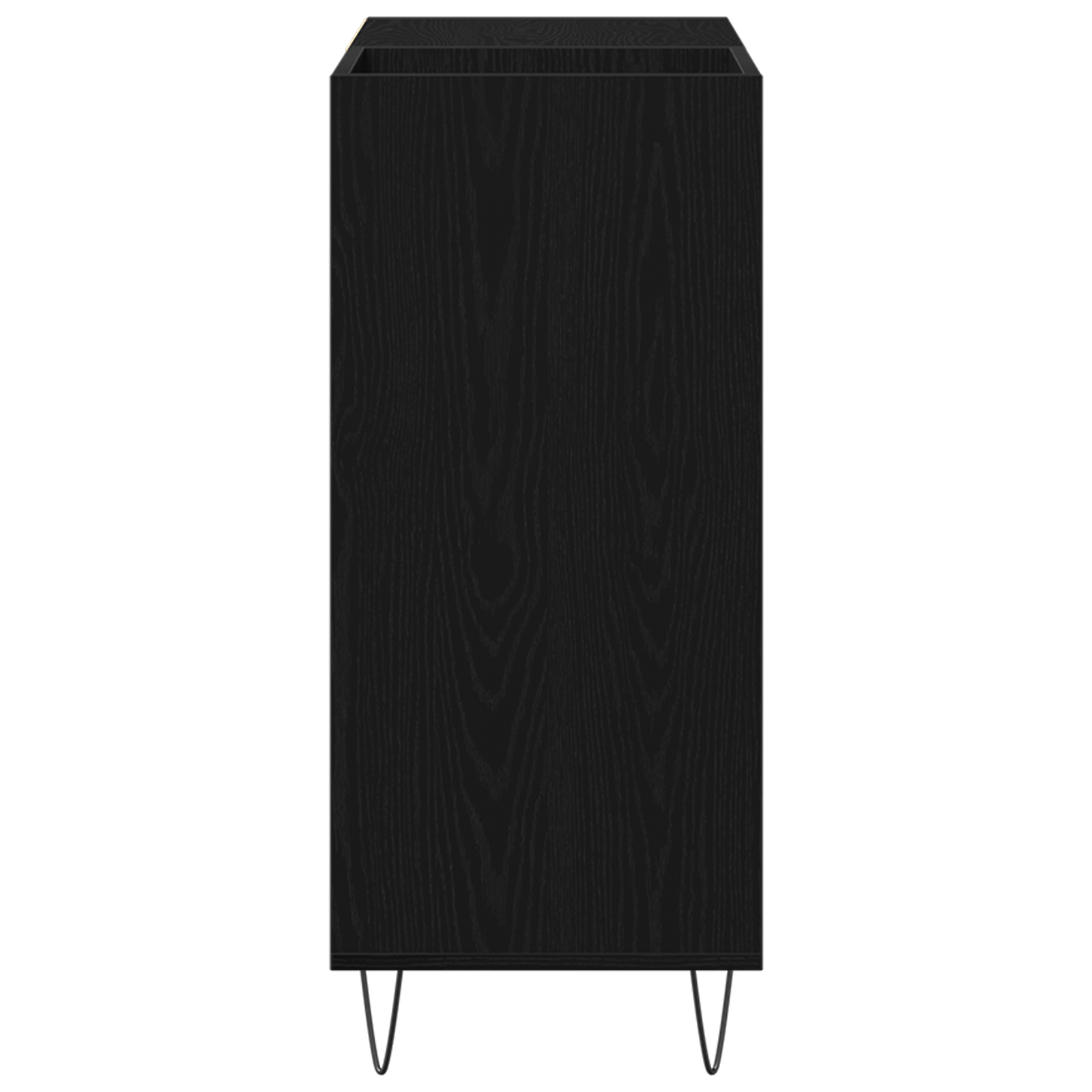 Record Cabinet Black Oak 84.5x38x90 cm Engineered Wood - Image 6