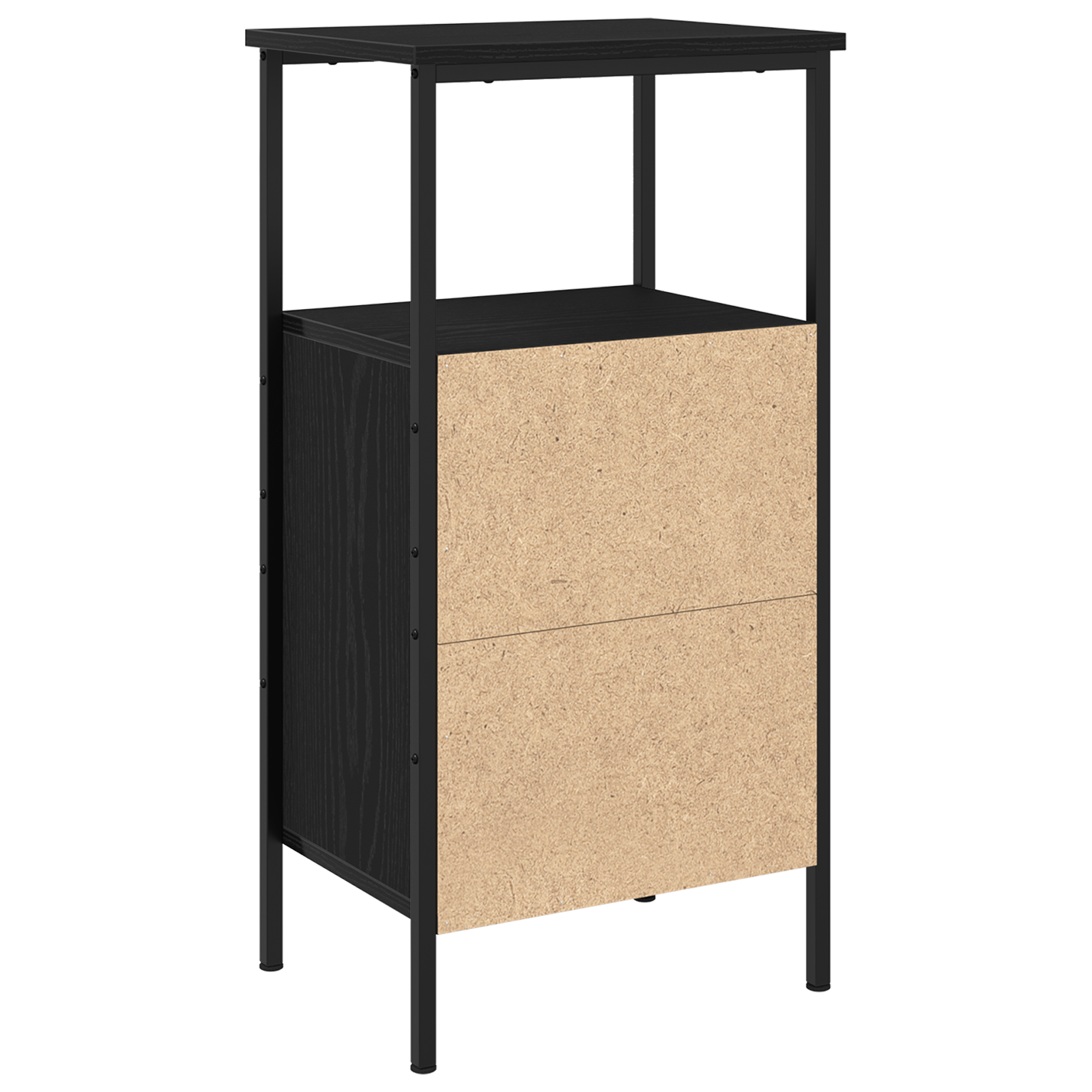 Bedside Cabinet Black Oak 41x31x80 cm Engineered Wood - Image 6