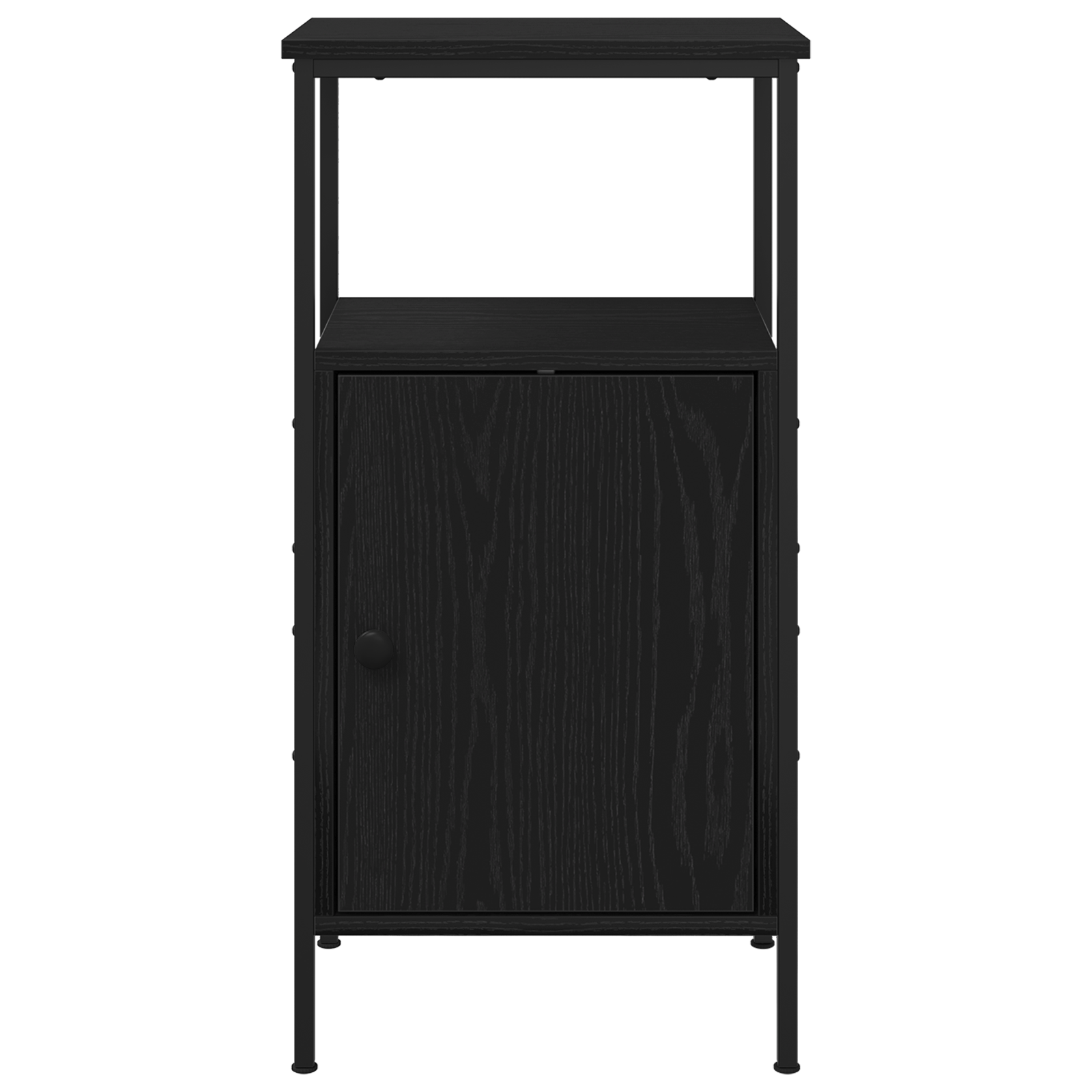 Bedside Cabinets 2 pcs Black Oak 41x31x80 cm Engineered Wood - Image 8