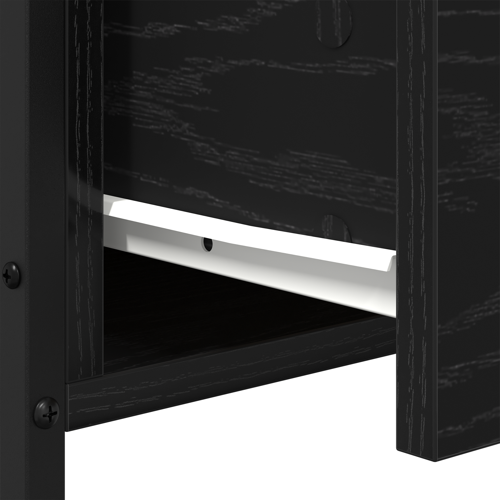 Black Oak Nightstand, 34x35.5x70 cm, Made of Engineered Wood - Image 10