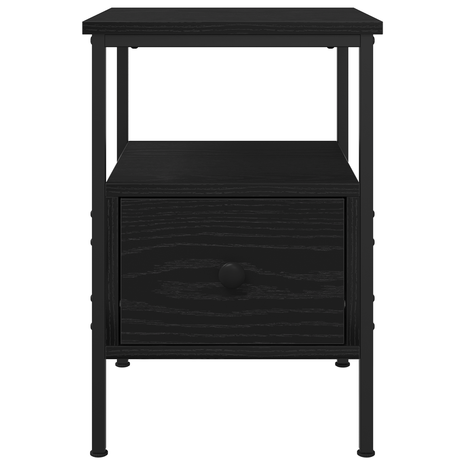Bedside Cabinets 2 pcs Black Oak 34x36x50 cm Engineered Wood - Image 4