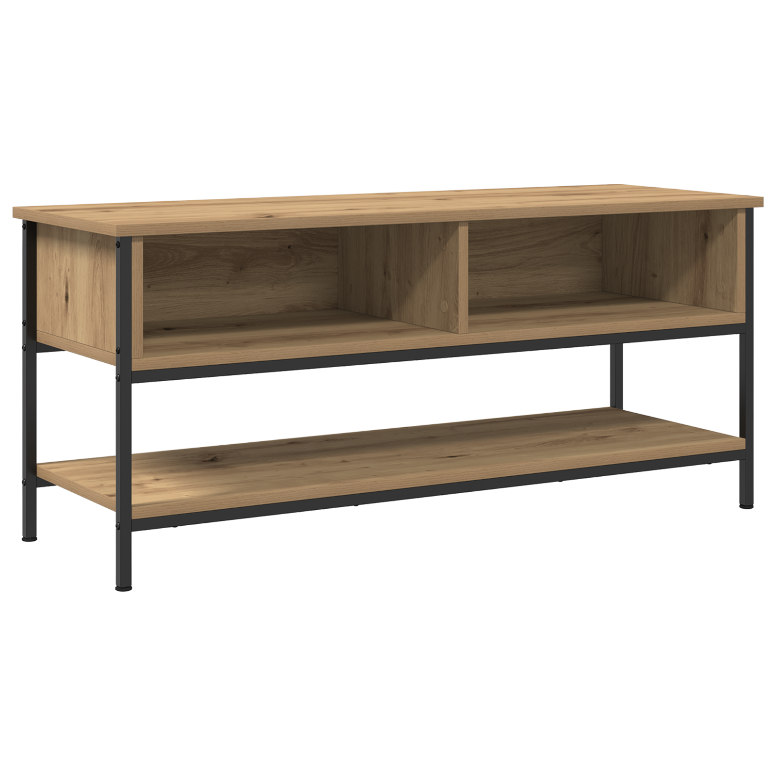 Thumbnail - vidaXL TV-Schrank Artisan Eiche 100x35x45 cm Holzwerkstoff und Stahl