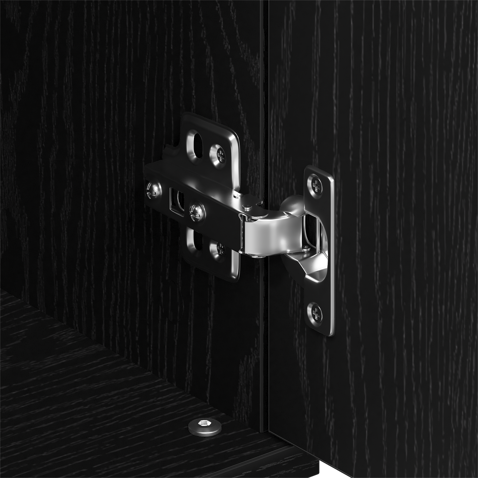 Sideboard Black Oak 101,5x35x70 cm Engineered Wood - Image 9