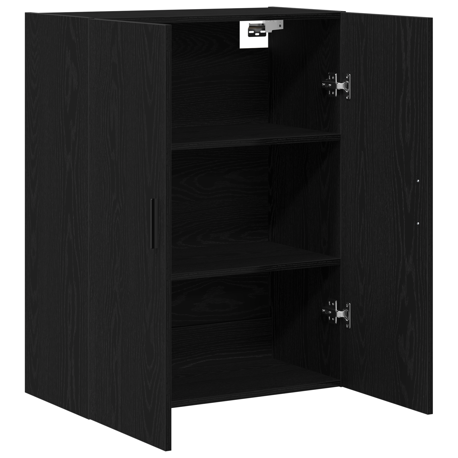 Wall Mounted Cabinet in Black Oak, 69.5 x 34 x 90 cm, Made from Engineered Wood - Image 5
