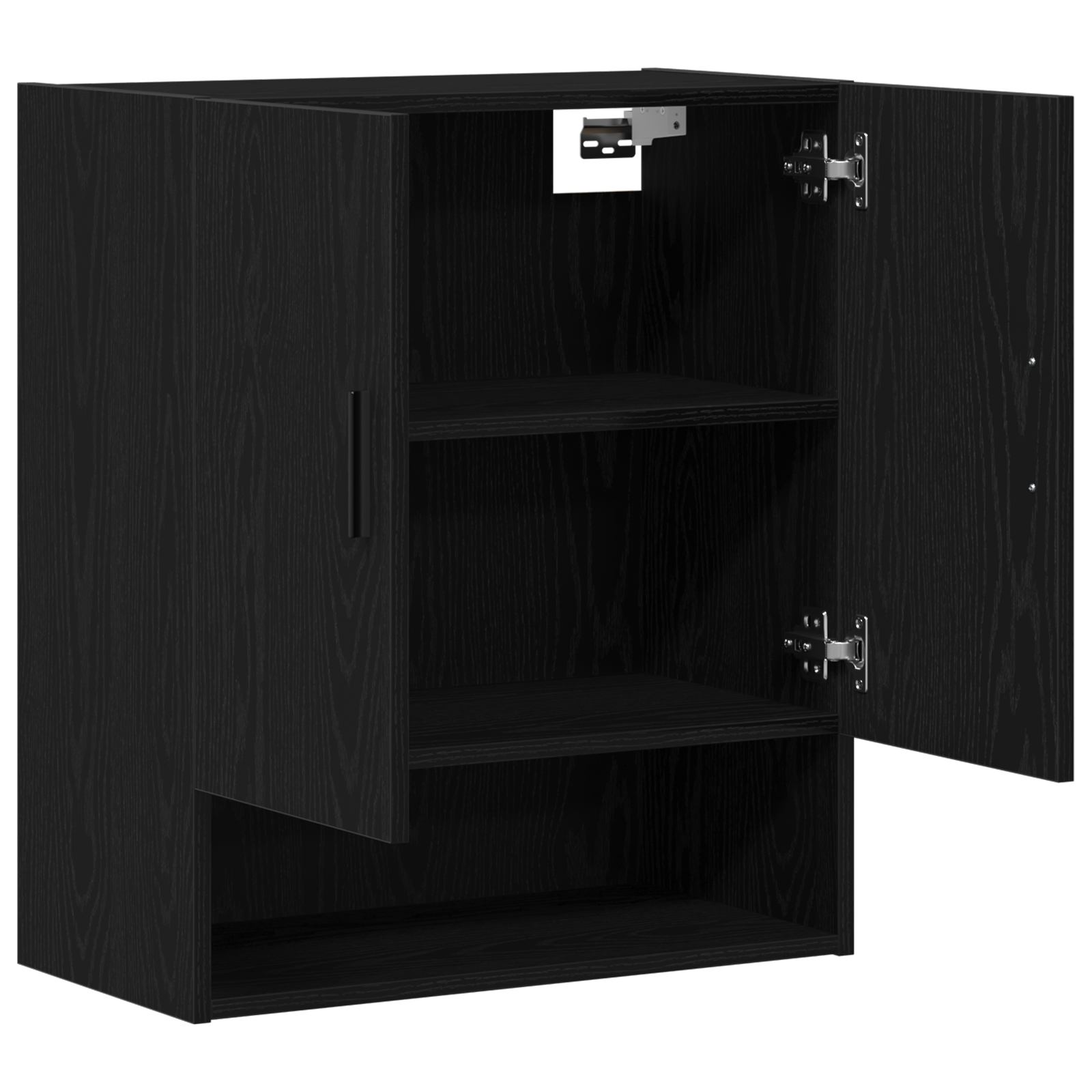 Wall Cabinet Black Oak 60x31x70 cm Engineered Wood - Image 4