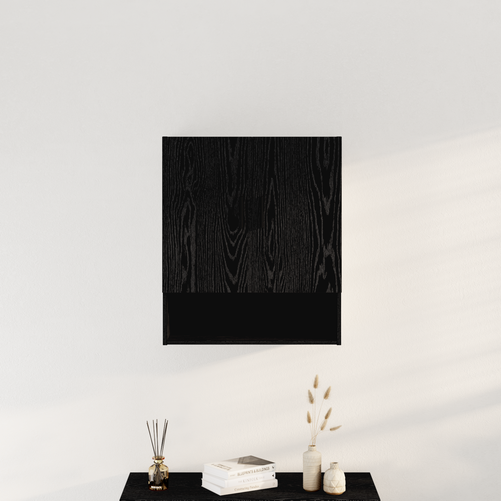 Wall Cabinet Black Oak 60x31x70 cm Engineered Wood - Image 3