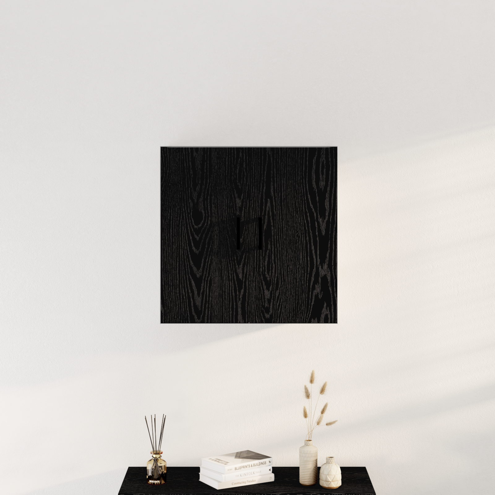 Wall Cabinet Black Oak 60x31x60 cm Engineered Wood