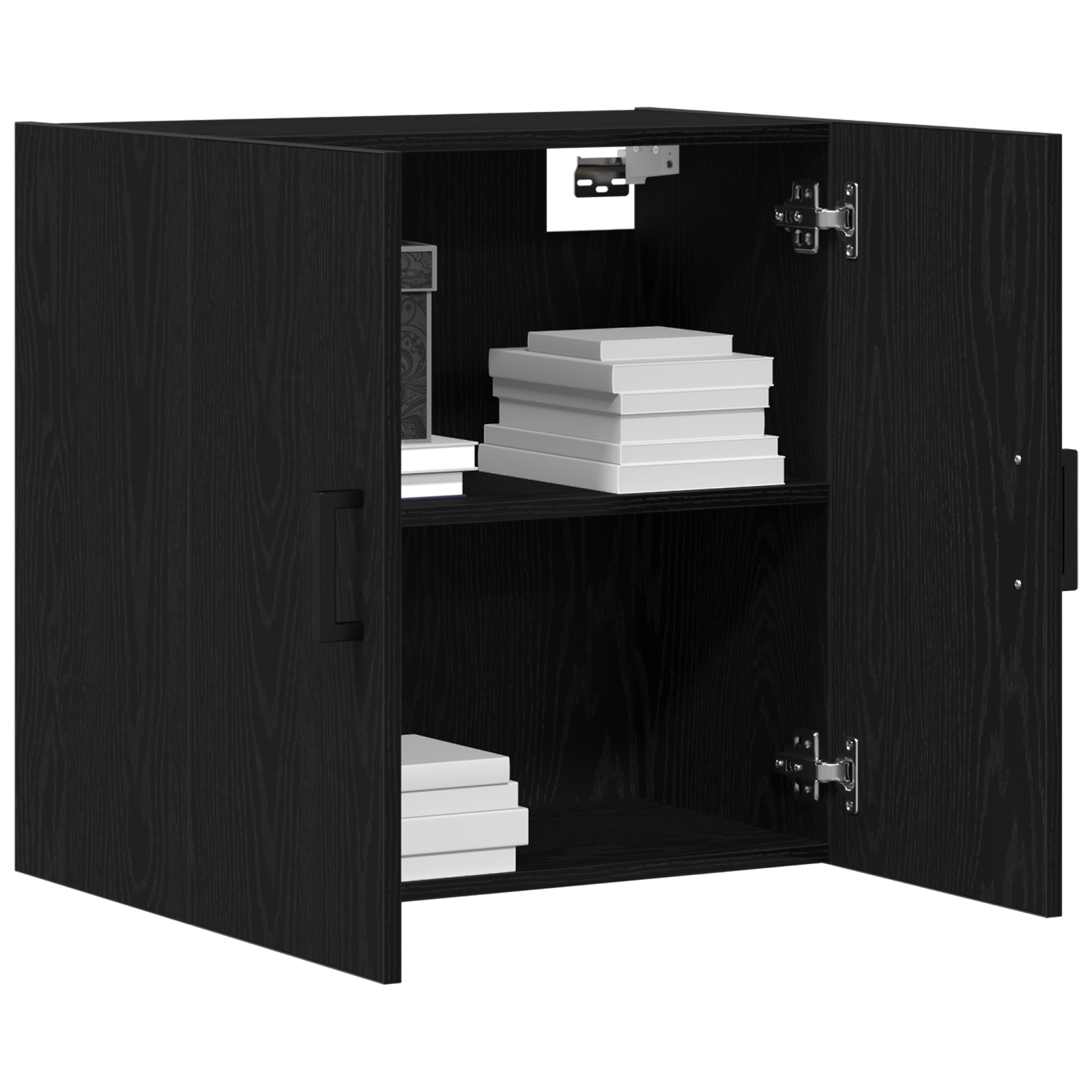 Wall Cabinet Black Oak 60x31x60 cm Engineered Wood - Image 3