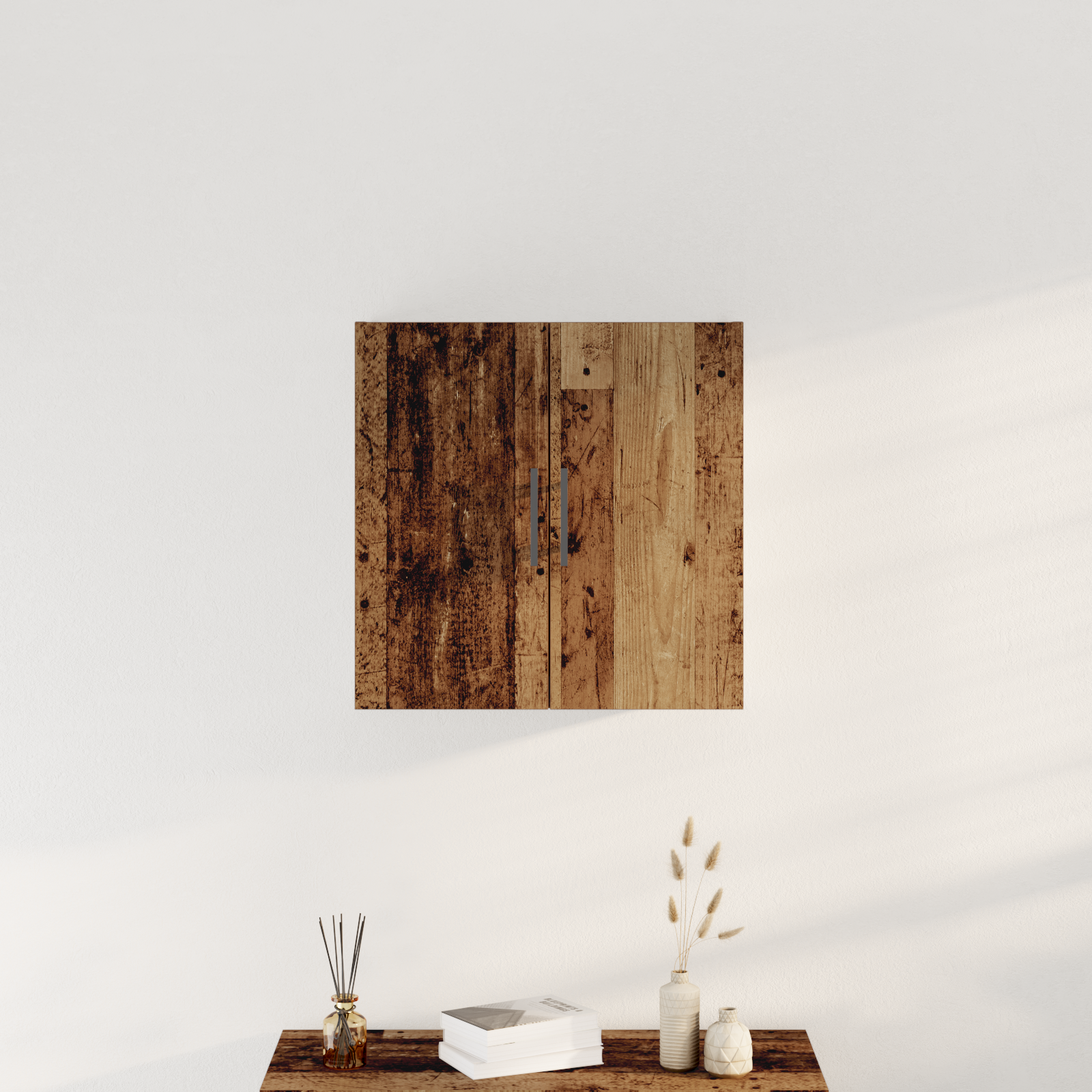 Wall-Mounted Cabinet Old Wood 60x31,5x60 cm Engineered Wood - Image 4