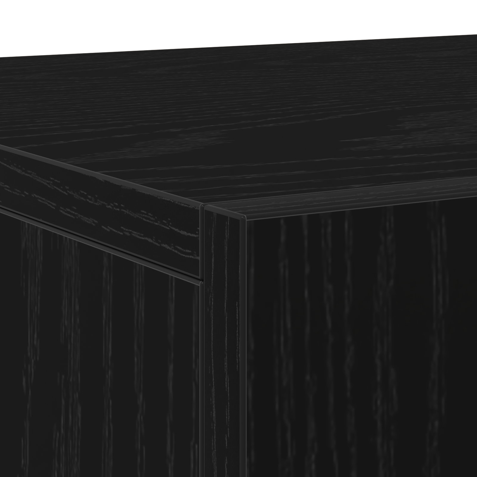 Sideboard with 3 Doors Black Oak 90x34x80 cm Engineered Wood - Image 9